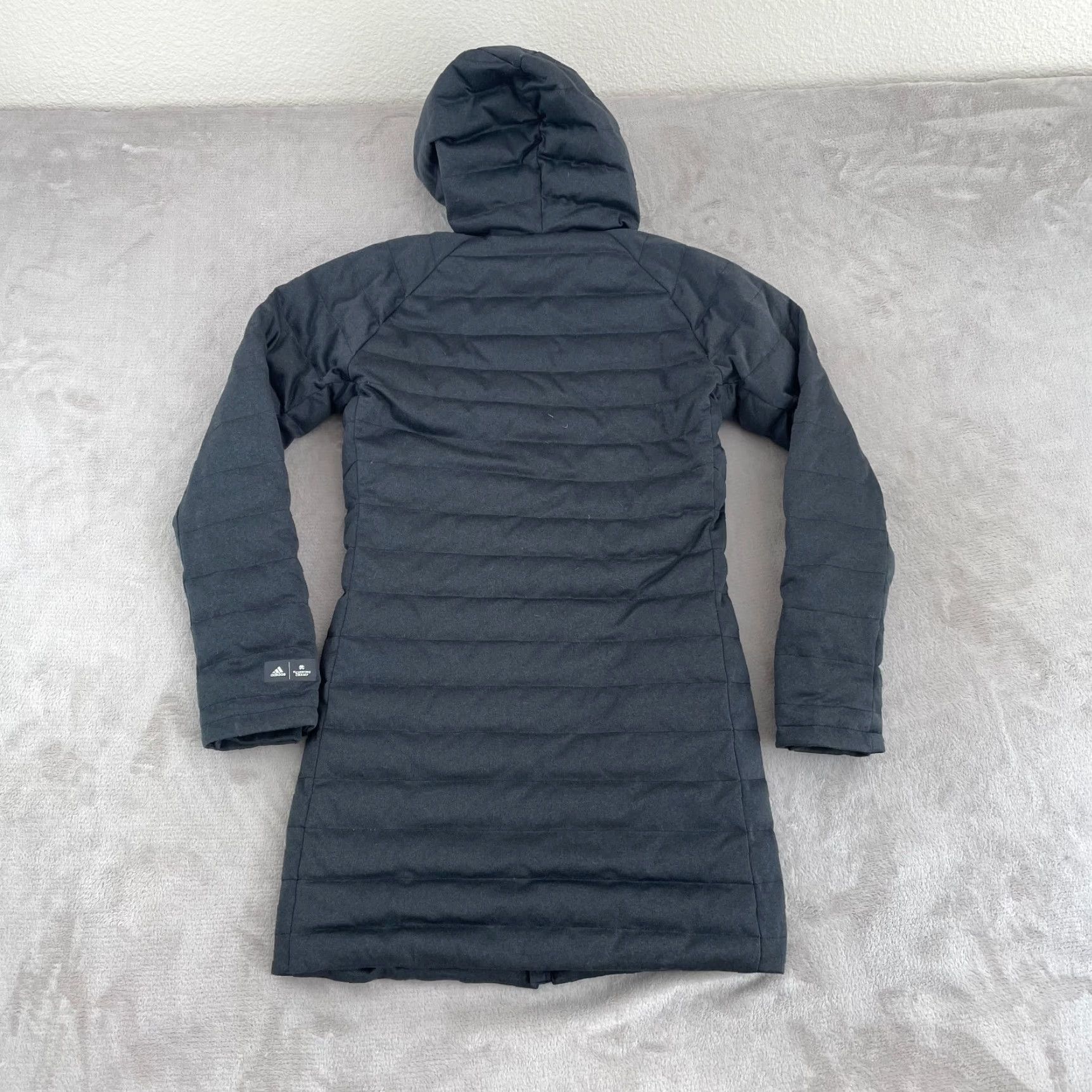 Reigning Champ Adidas Reigning Champ Parka Women Small Grey Duck Down Puffer Hooded Full Zip Jacket Size S / US 4 / IT 40 - 7 Thumbnail
