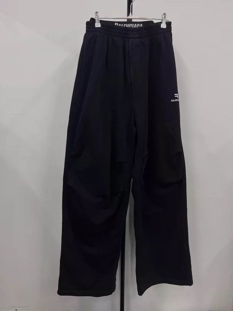 Balenciaga Balenciaga size XS Monogrammed drawstring lace-up knit swe Size US 26 / EU 42 - 1 Thumbnail