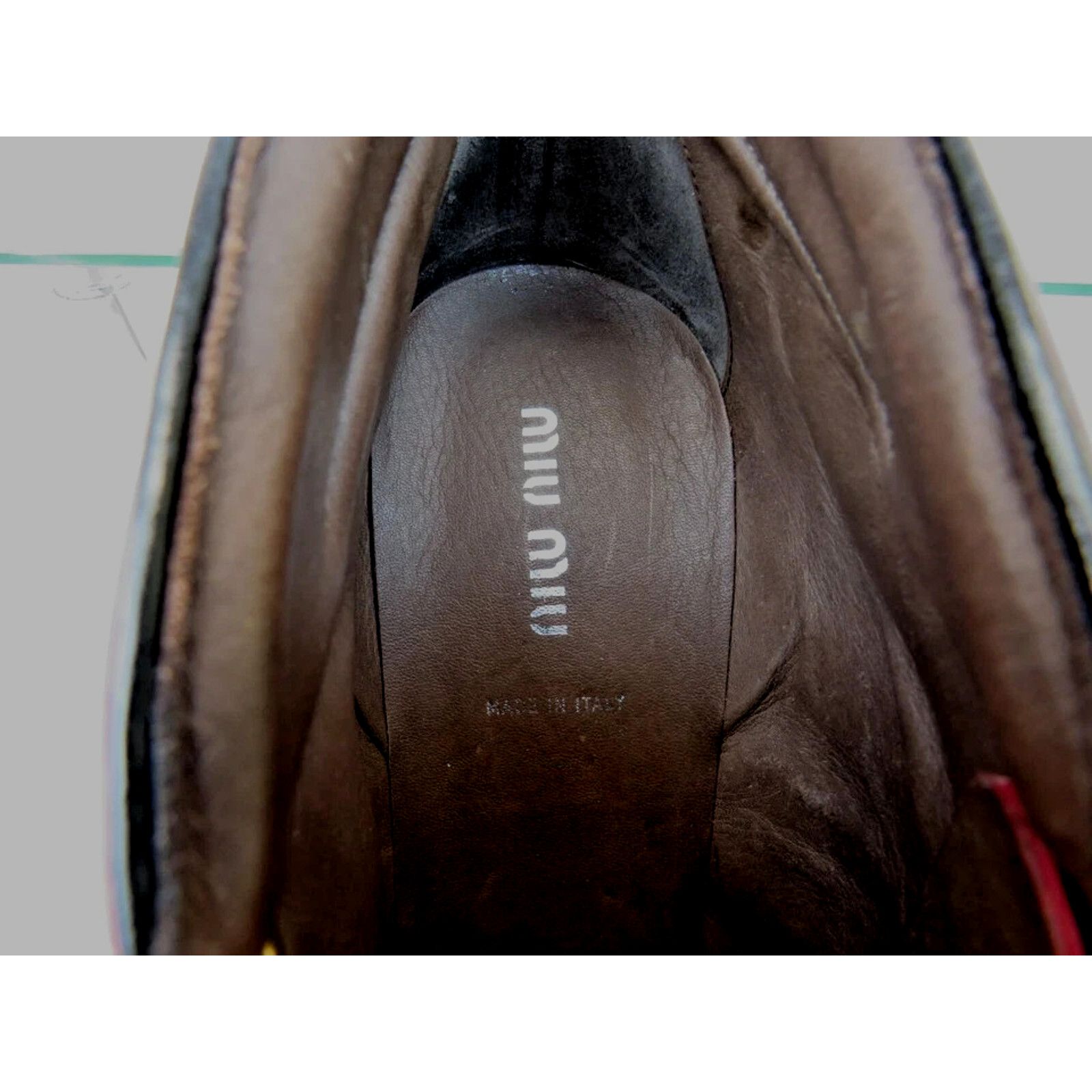 Prada MIU MIU PRADA BURGUND LEATHER METAL BELTED ANKLE BOOTS 40 IT Size US 10 / IT 40 - 5 Thumbnail