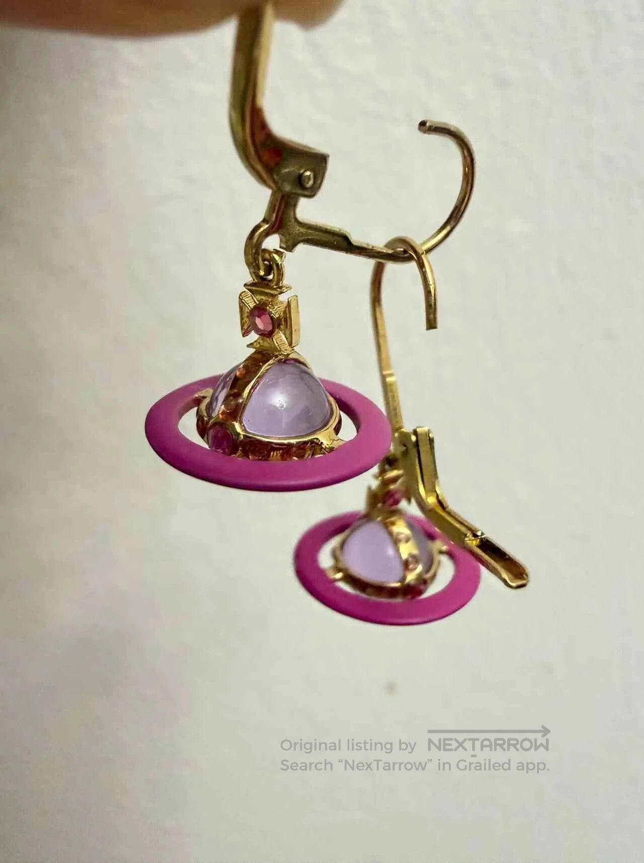 Vivienne Westwood Vivienne Westwood Saturn Earrings. Size ONE SIZE - 2 Thumbnail