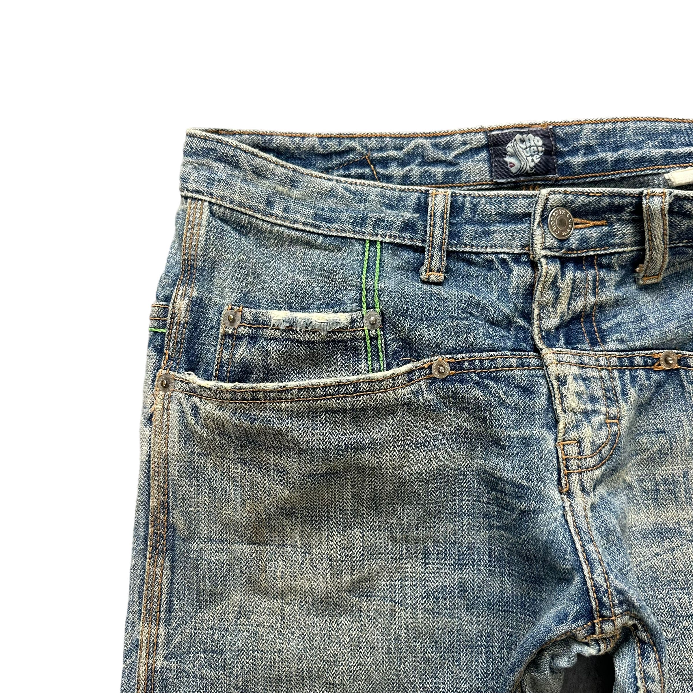 Japanese Brand CHOUETTE NICE DESIGN 7 POCKET JEANS #7790-176 Size 30" / US 8 / IT 44 - 3 Thumbnail