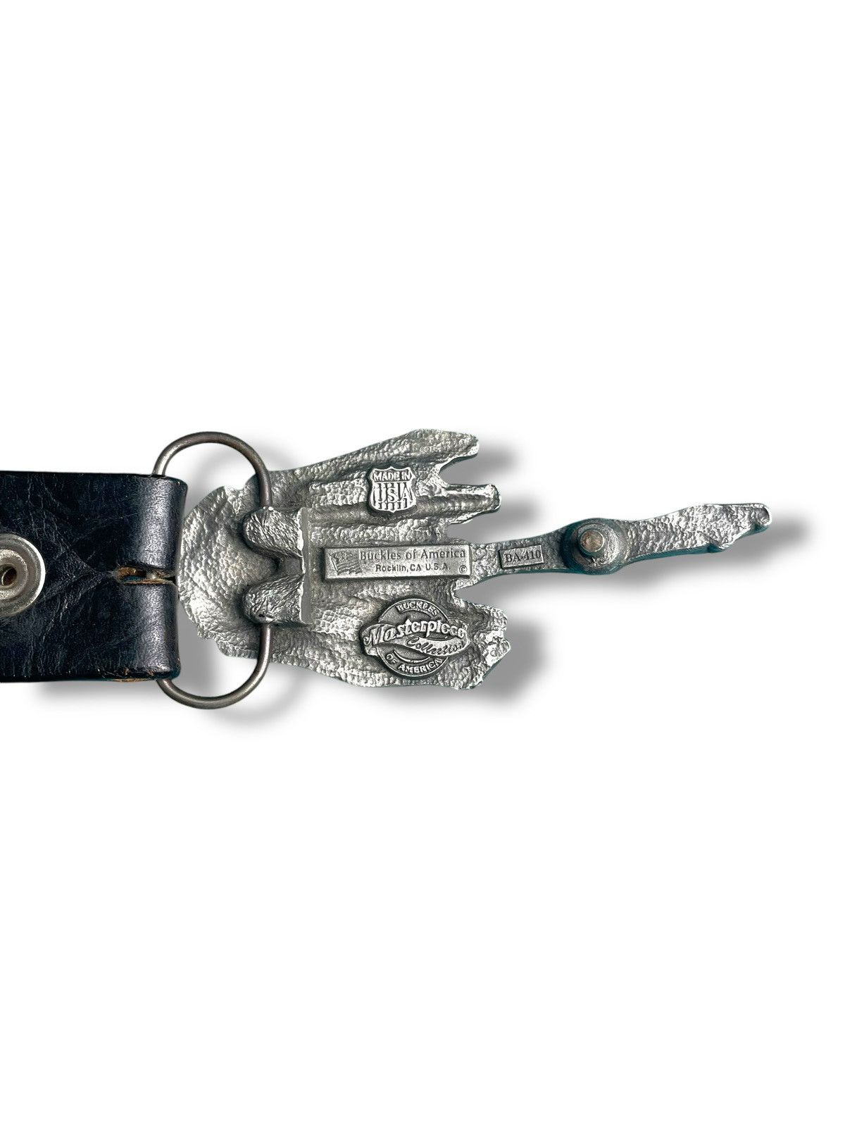 Vintage Vintage Skeleton Middle Finger Buckle Belt Size ONE SIZE - 5 Thumbnail