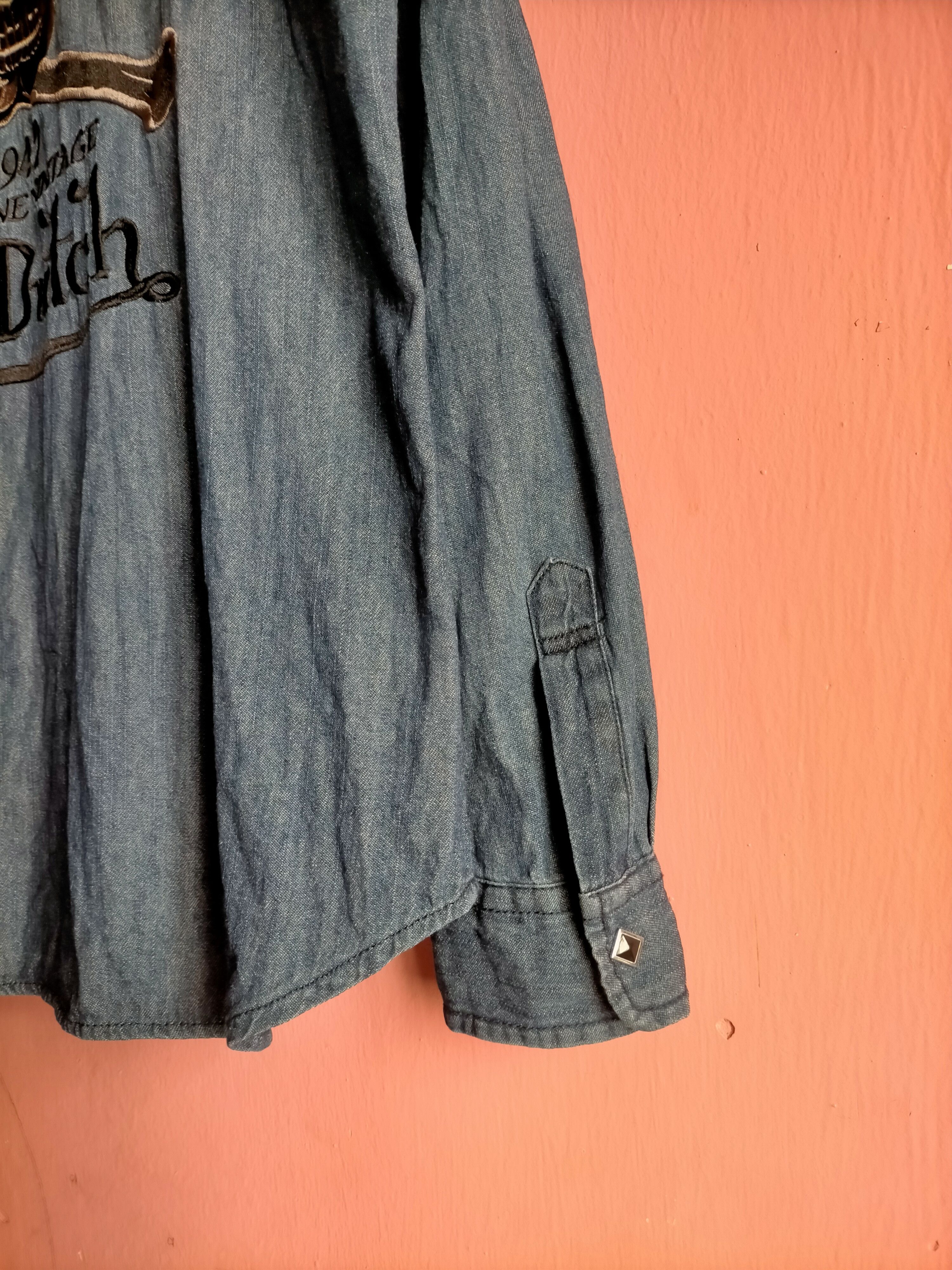 Von Dutch Von Dutch Denim Western Skulls Embroidered Button ups Size US XL / EU 56 / 4 - 10 Thumbnail