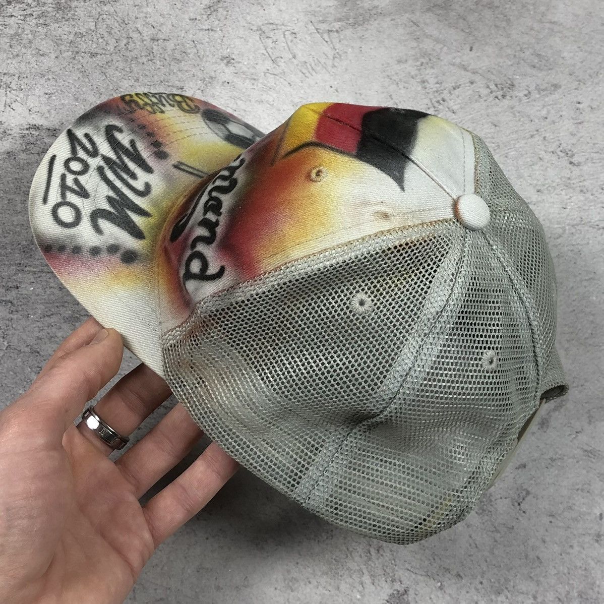 Vintage 1Of1 Vintage 2010 Deutschland WM Aerograph Cap by Buffy Size ONE SIZE - 7 Thumbnail