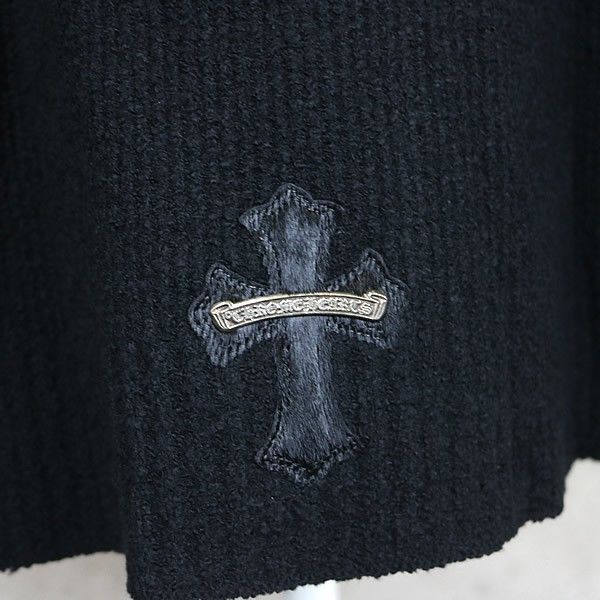Chrome Hearts Chrome Hearts Cross Patch Knit Hoodie Size US M / EU 48-50 / 2 - 3 Thumbnail