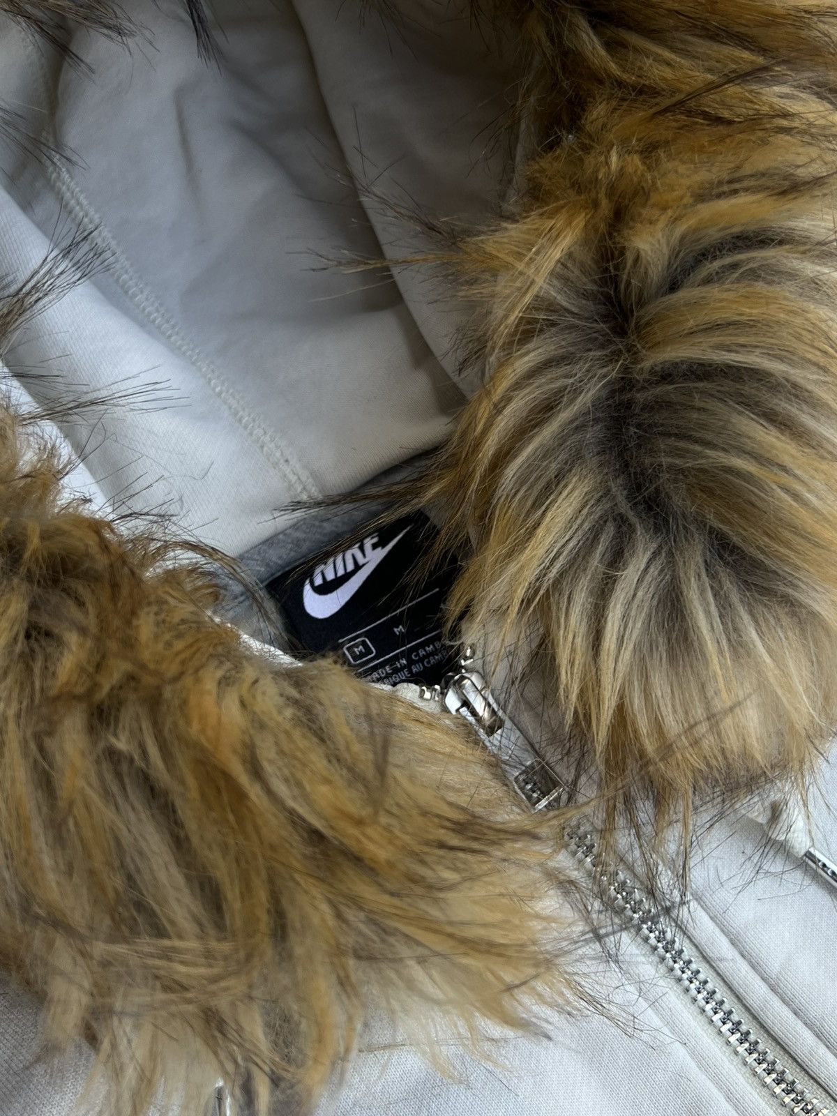 If Six Was Nine × Nike × Vintage Nike swoosh Y2K if six was nine fur japan style zip hoodie Size US M / EU 48-50 / 2 - 7 Thumbnail