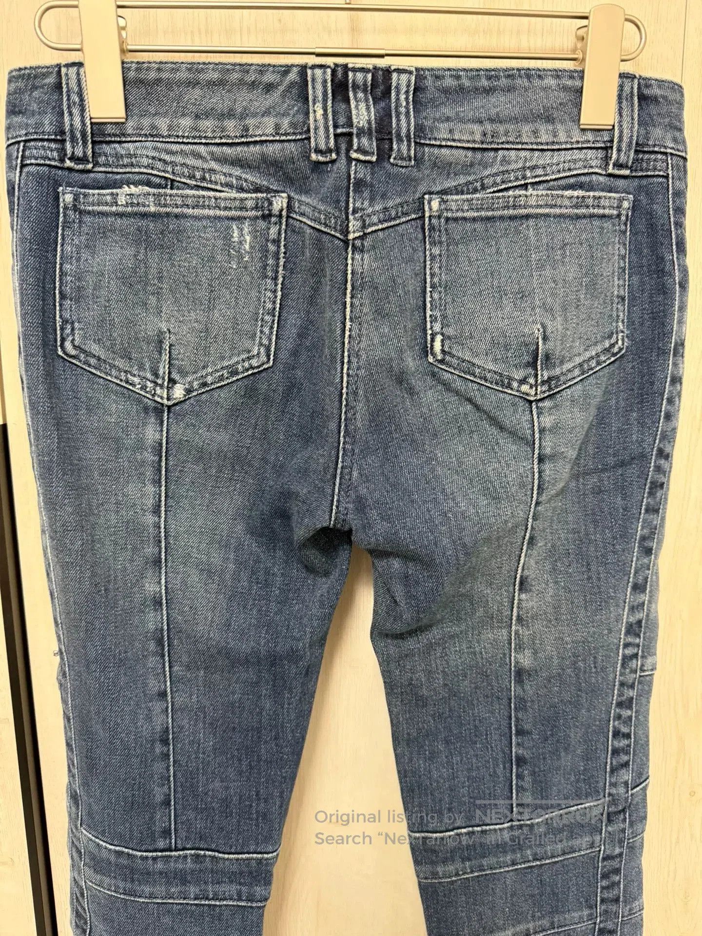 Balmain balmain classic washed blue denim pants. Size 37" - 6 Thumbnail