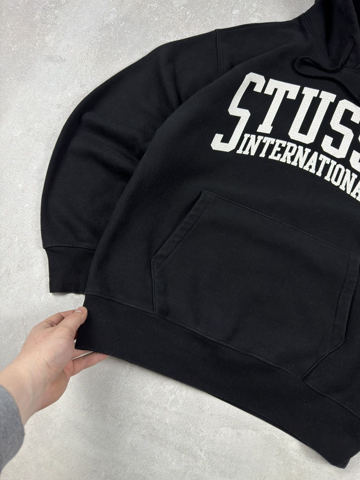 Stussy Vintage Stussy International Relaxed Washed Black Hoodie Size US M / EU 48-50 / 2 - 3 Thumbnail