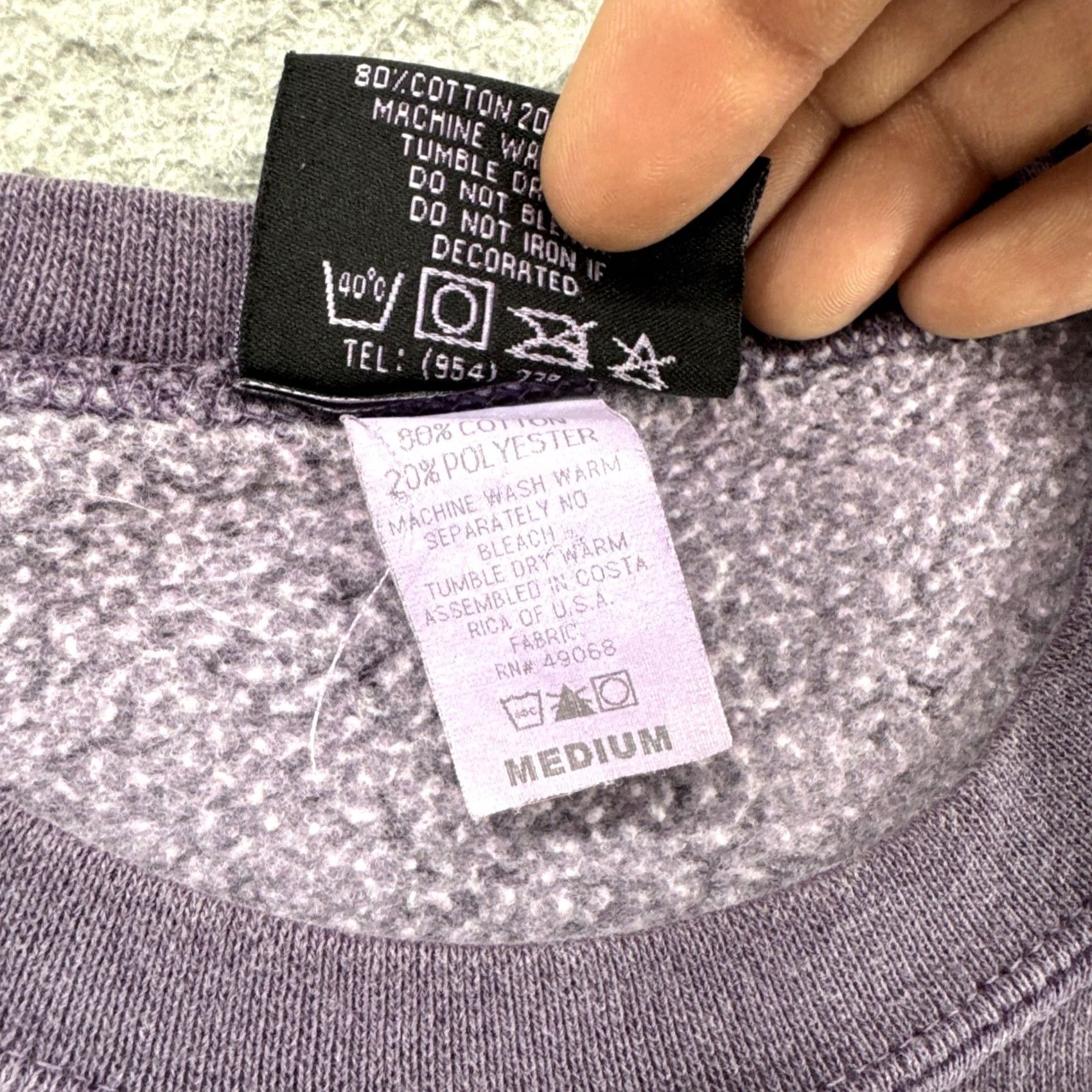 Vintage Vintage Wildwood New Jersey Men’s Purple Crew Neck Sweatshirt Size M USA Made Size US M / EU 48-50 / 2 - 5 Thumbnail