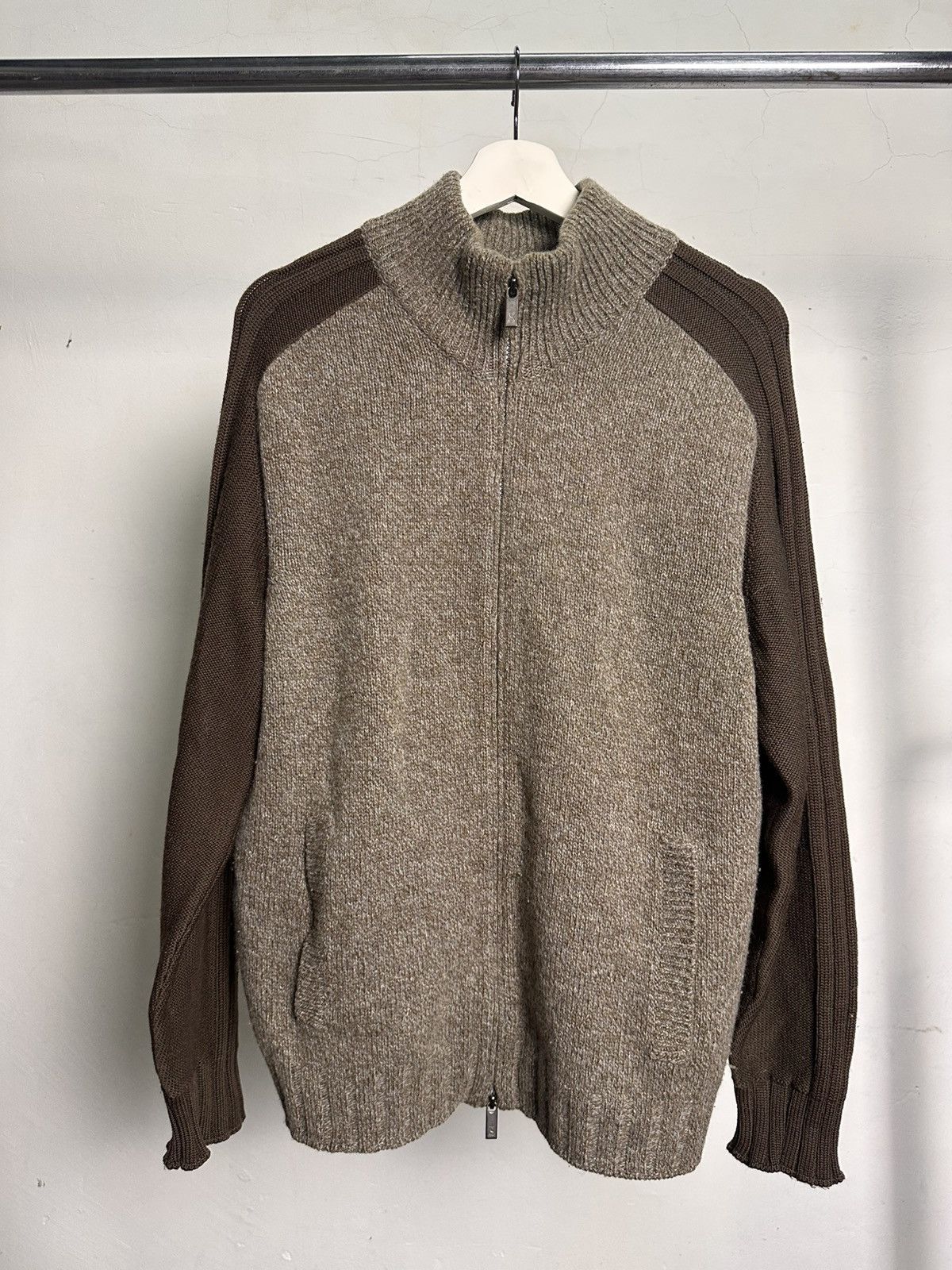 Ermenegildo Zegna Ermenegildo Zegna Zip Knit Sweater Size US L / EU 52-54 / 3 - 1 Thumbnail