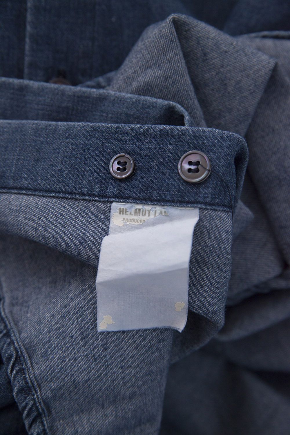 Helmut Lang 1998 embroidered HL denim shirt Size US M / EU 48-50 / 2 - 7 Thumbnail