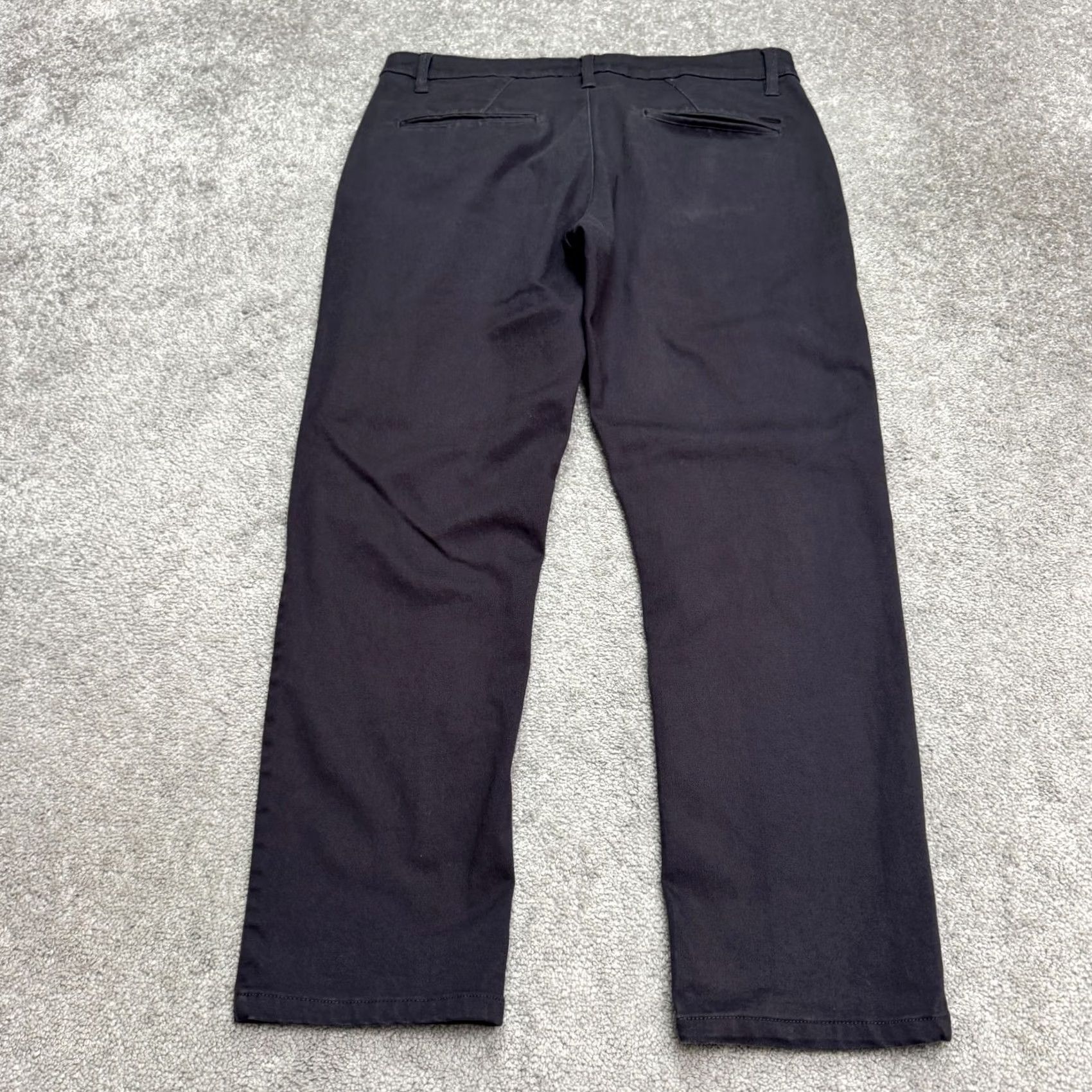 Vintage G Fried-Denim Slim Chino Pants Mens 34x30 Gray Straight Leg Denim Front Flat Front Casual Workwear Size US 34 / EU 50 - 2 Thumbnail