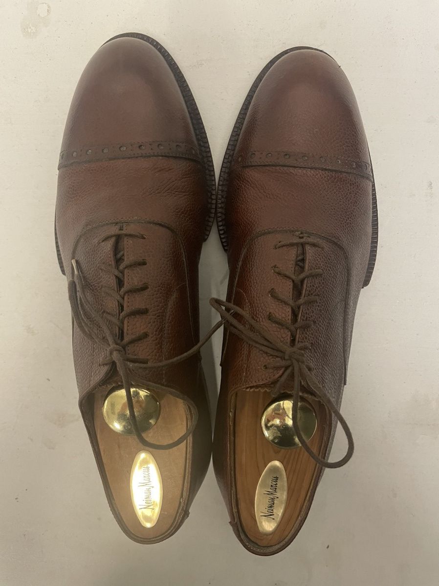 Cole Haan × Vintage Pebbled Leather Cap Toe Oxford Size US 9.5 / EU 42-43 - 9 Thumbnail