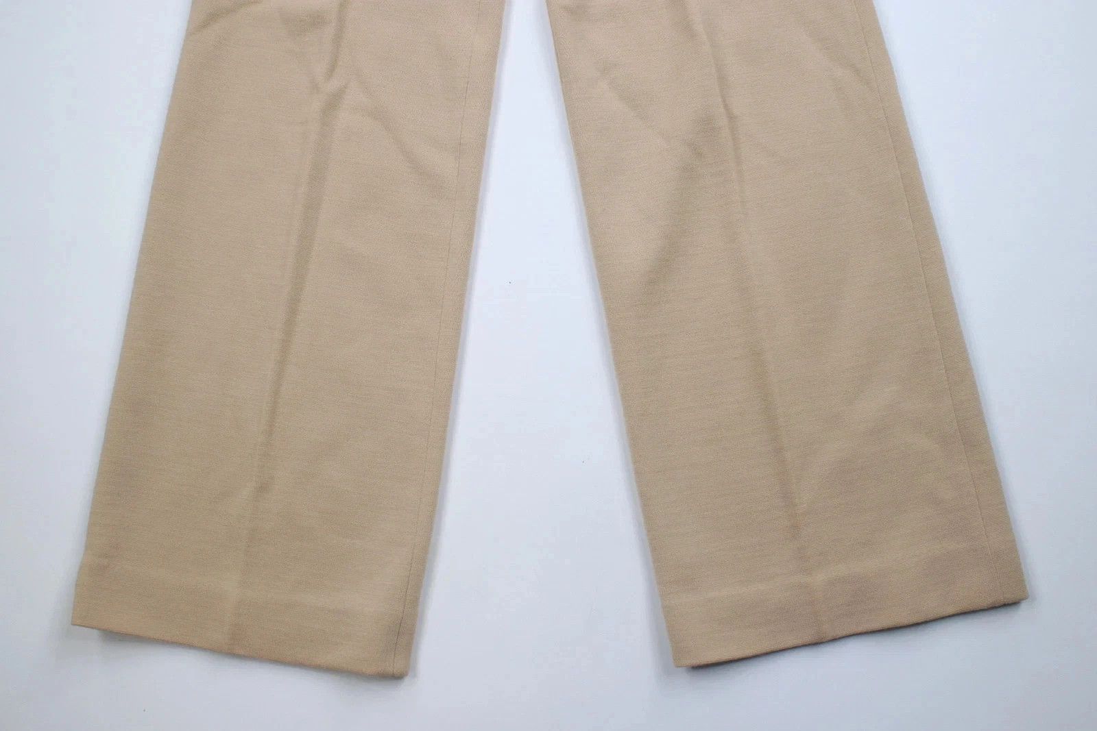 Vintage Vintage 70s Streetwear Wool Knit Bell Bottoms Pants Beige Size 36" / US 14 / IT 50 - 12 Thumbnail