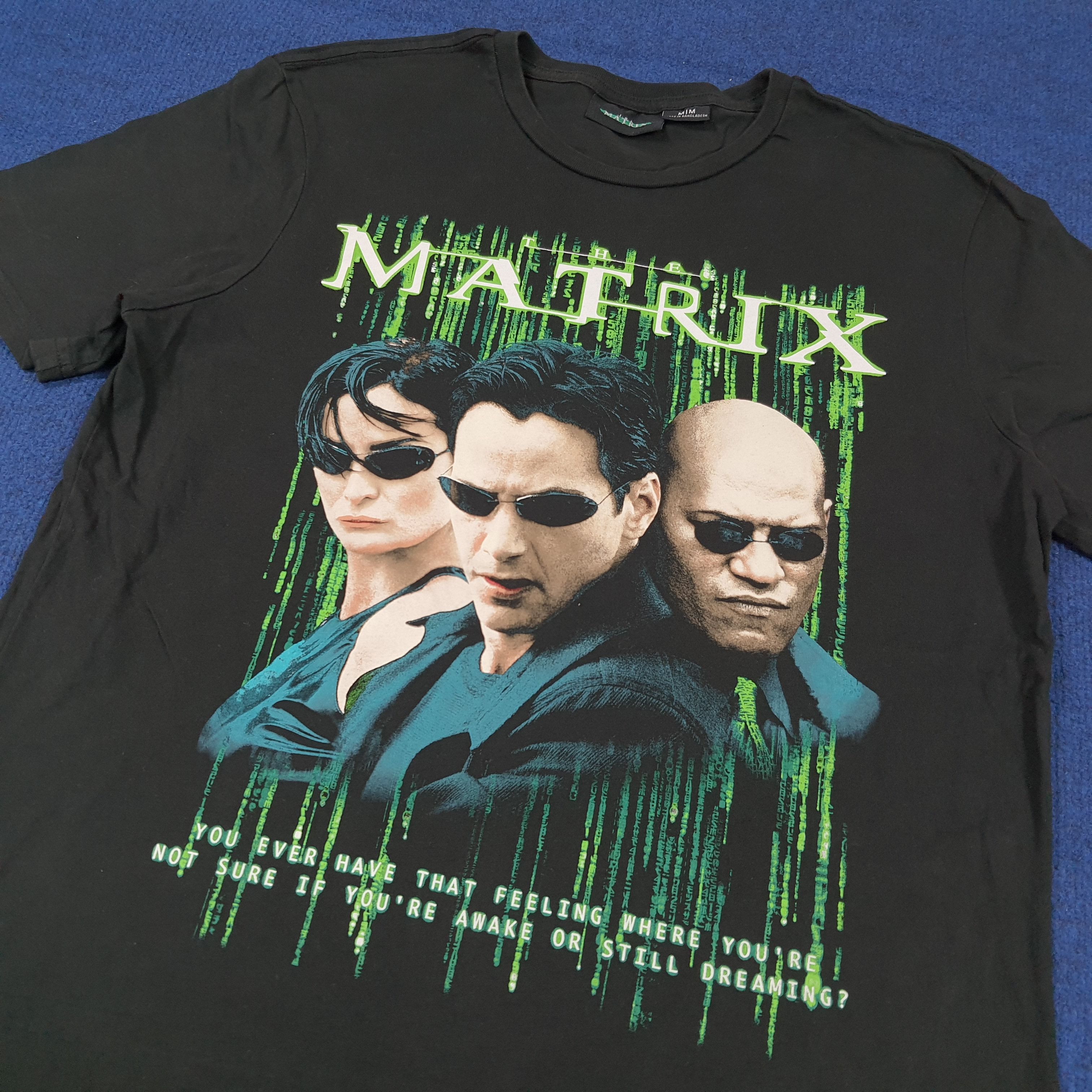 Warner Bros Vintage Look The Matrix Movie T-Shirt Promo Graphic C285N39 Size US M / EU 48-50 / 2 - 2 Thumbnail