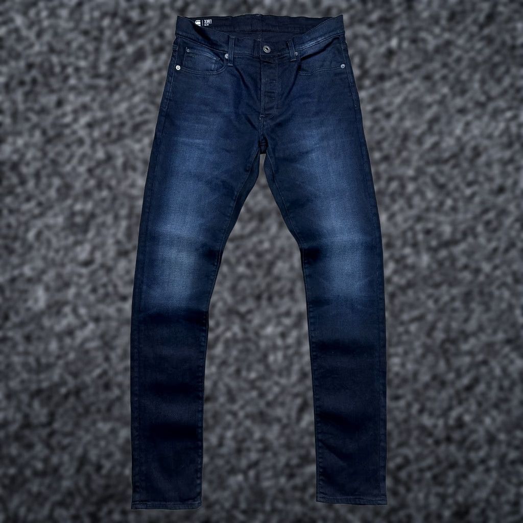 G-Star G-Star 3301 Slim Jeans Denim Pants 32 Mens Blue Cotton 36in Inseam Regular Waist 32 Slim Fit Jeans Size US 32 / EU 48 - 1 Thumbnail