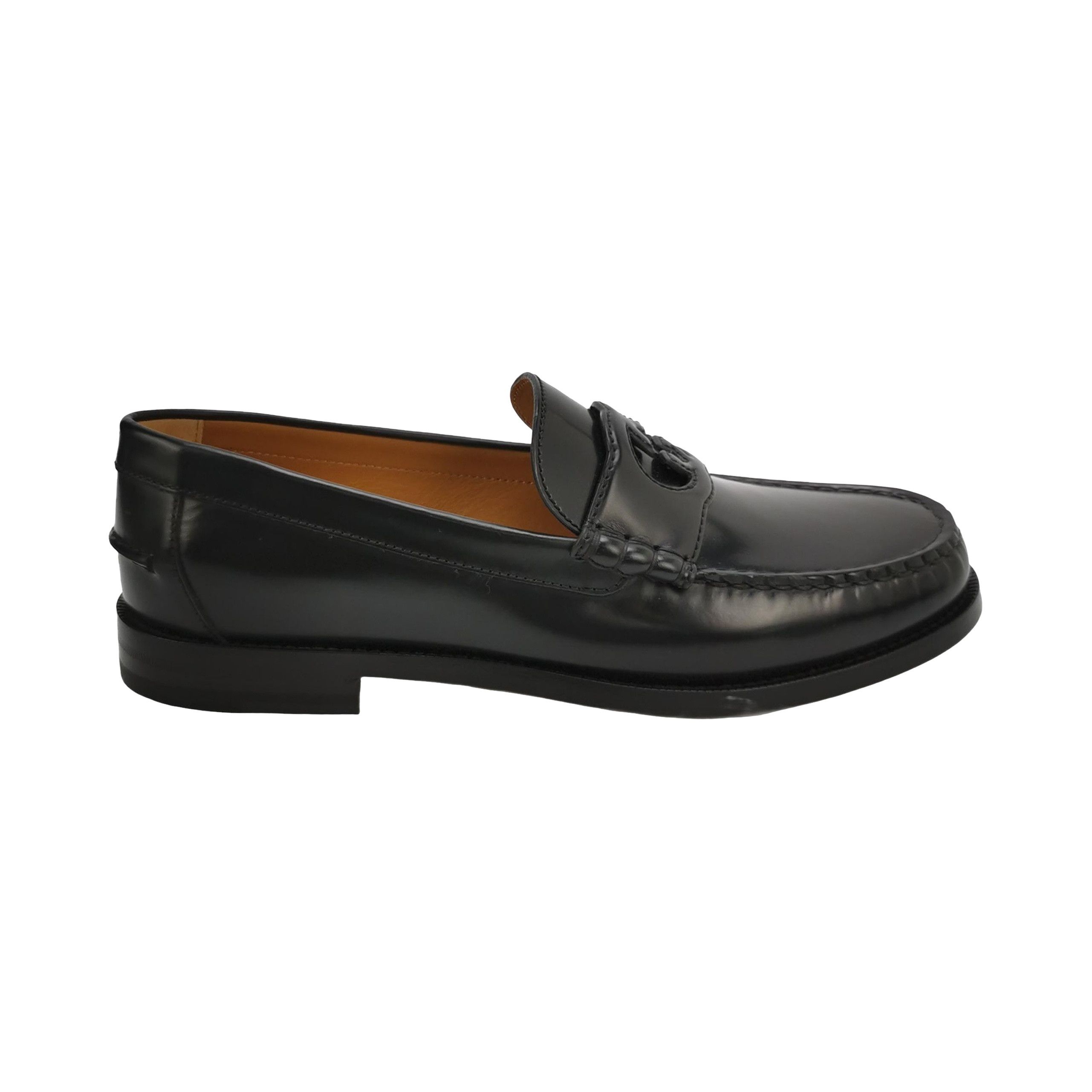 Gucci Gucci Interlocking G Leather Loafers 10.5 Size US 11 / EU 44 - 1 Thumbnail