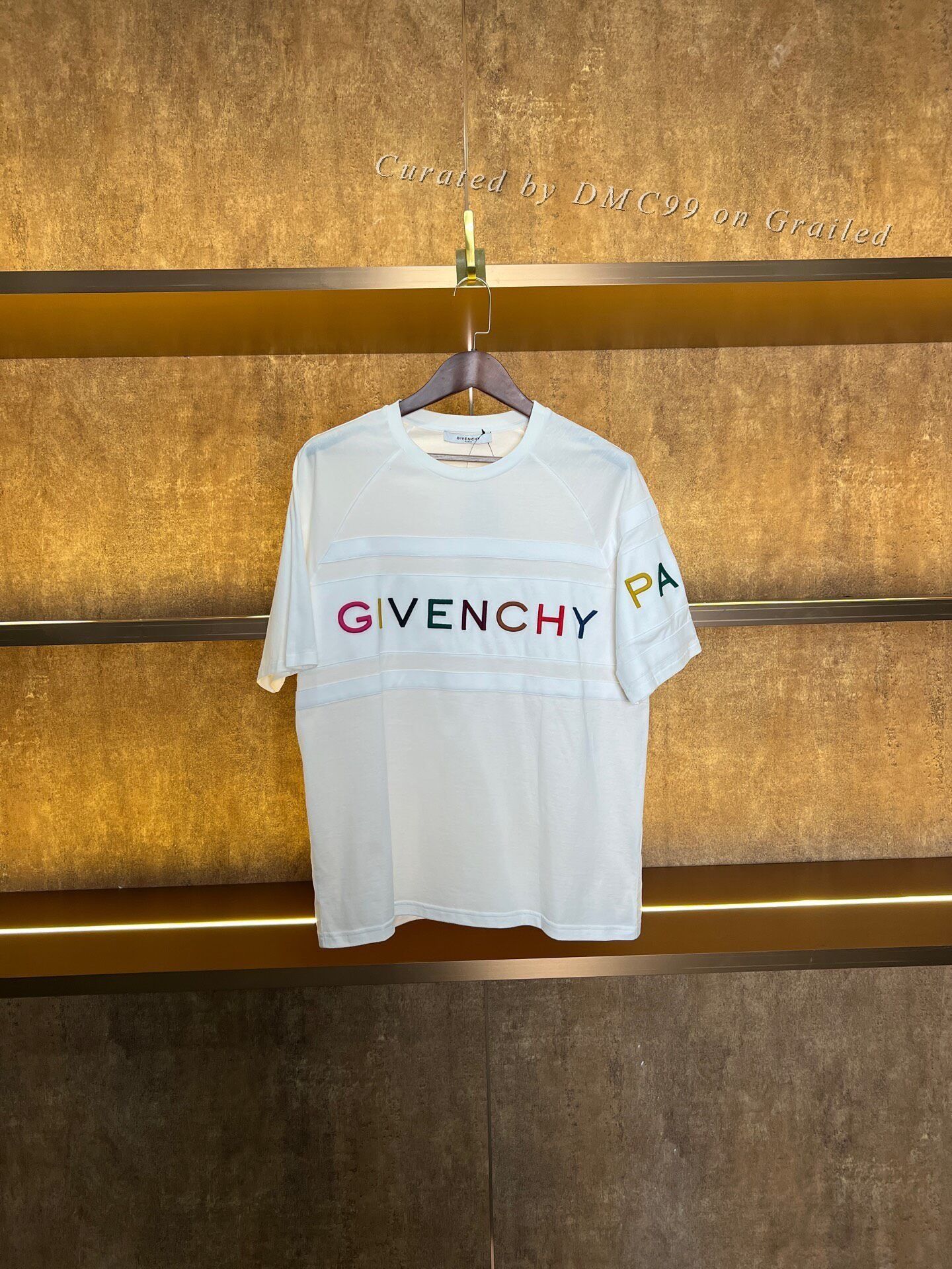 Givenchy Givenchy Rainbow Slogan Short Sleeve Size US M / EU 48-50 / 2 - 1 Thumbnail