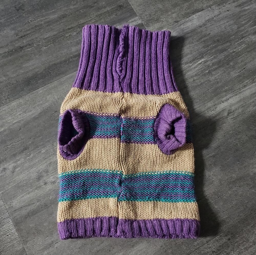Designer Multicolored PETCO Dickens' Dog Sweater Size ONE SIZE - 2 Thumbnail