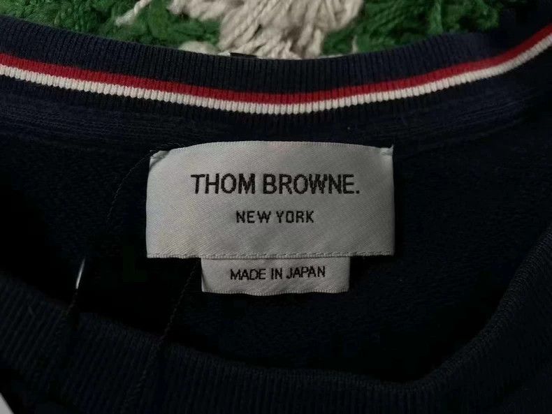 Thom Browne Thom browne TB dark blue four-bar sweatshirt 2503-Nextarrow Size US L / EU 52-54 / 3 - 4 Thumbnail