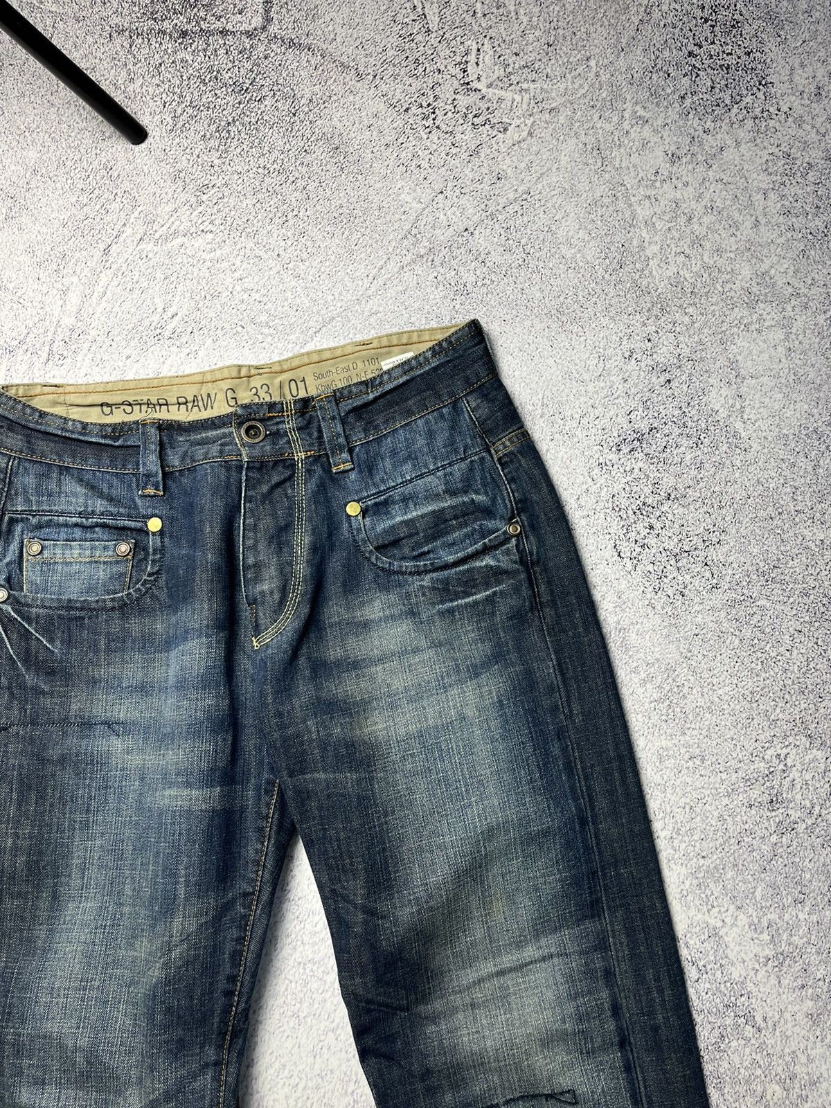G-Star Vintage G Star Raw Denim Knee Avant Garde Pants / Jeans Rare Size US 34 / EU 50 - 18 Thumbnail