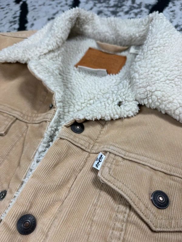 Levi's Levis beige sherpa denim jacket logo L Size L / US 10 / IT 46 - 4 Thumbnail