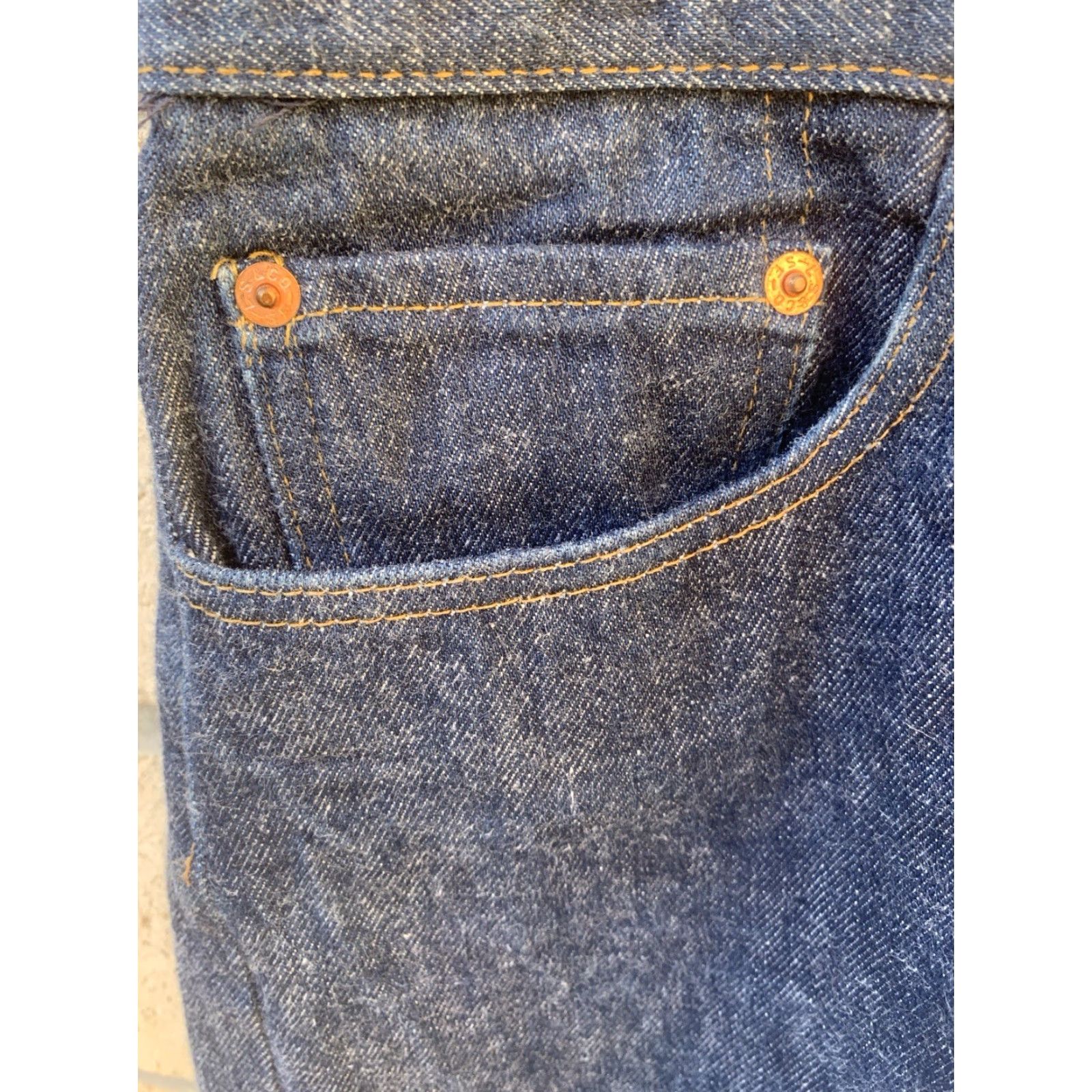 Levi's VINTAGE Levi’s 501 Jeans Made In USA Size 40 Waist 39 Inseam 27.25 Button Fly 100% Cotton Denim Men USA Blue Size US 40 / EU 56 - 3 Thumbnail