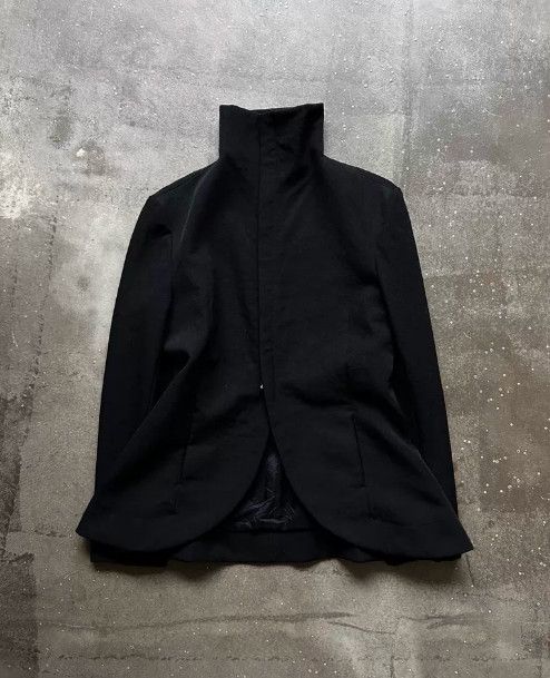 Yohji Yamamoto 2004AW Asymmetrical Stand Collar Jacket Size L / US 10 / IT 46 - 5 Thumbnail