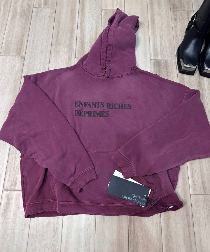 Pre-owned Enfants Riches Deprimes Destroys Hoodies In Red