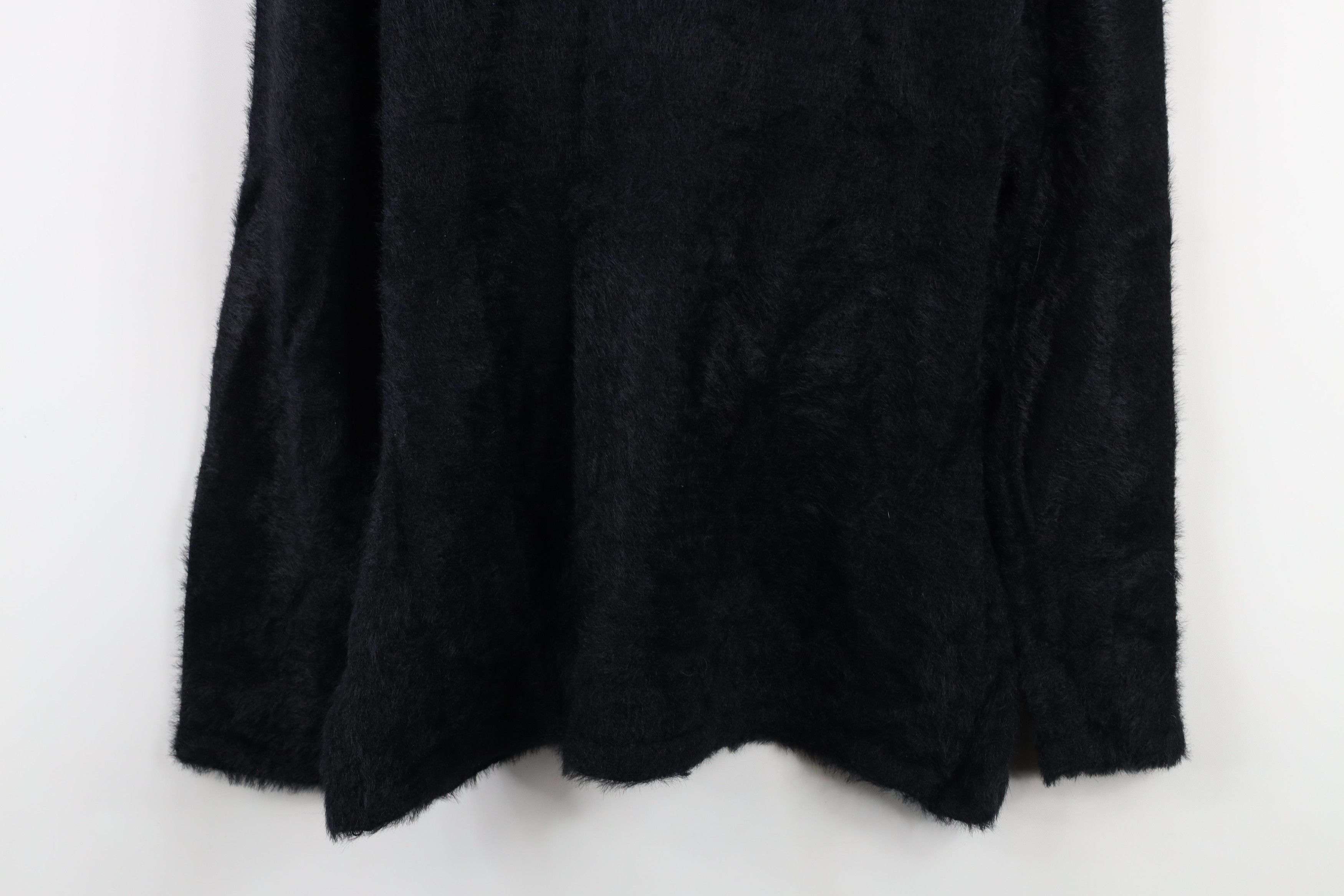 Boston Proper × Vintage New Boston Proper Soft Shaggy Fuzzy Knit Sweater Black Size L / US 10 / IT 46 - 14 Thumbnail