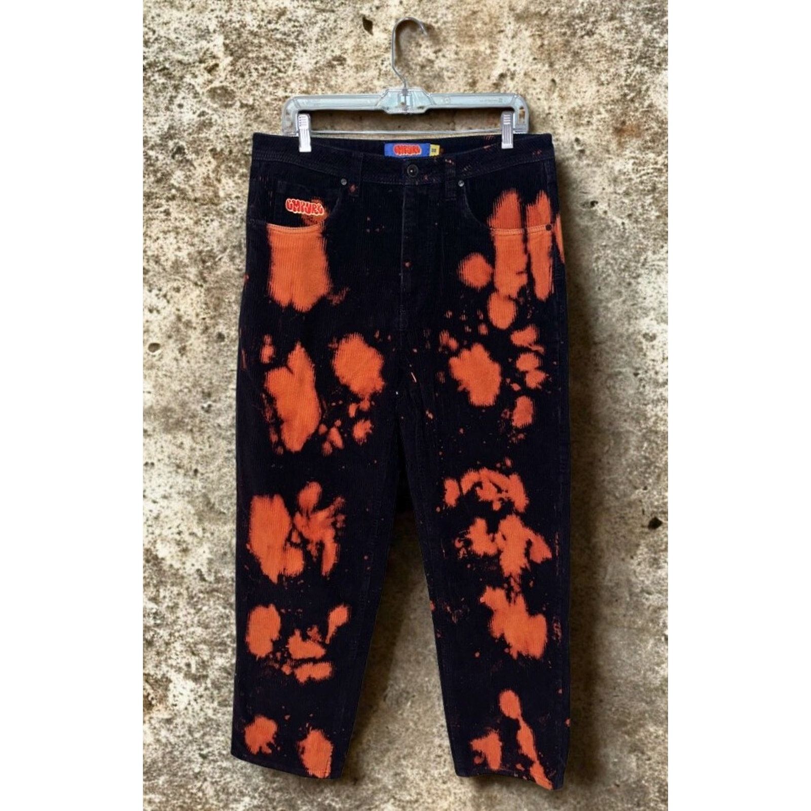 Empyre Empyre Loose Fit Bleached Black Corduroy Skate Pants 32x30 Size US 32 / EU 48 - 2 Thumbnail