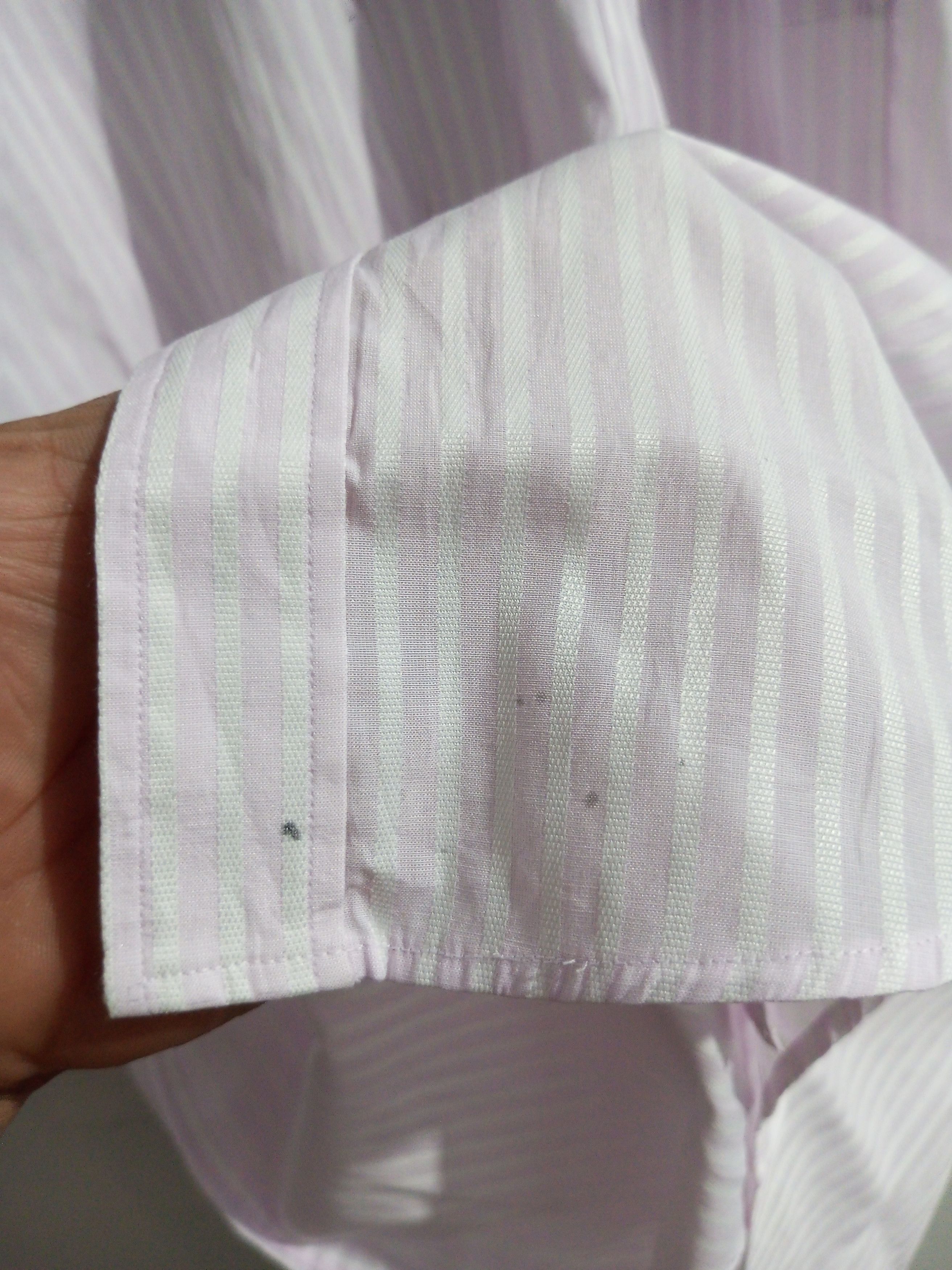 Balenciaga × Vintage Vintage Balenciaga BB pocket stripe baby pink button up Size US M / EU 48-50 / 2 - 8 Thumbnail