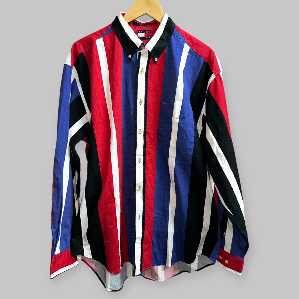 Tommy Hilfiger Striped Multicolor Button Up Longsleeve Shirt Size US L / EU 52-54 / 3 - 2 Thumbnail