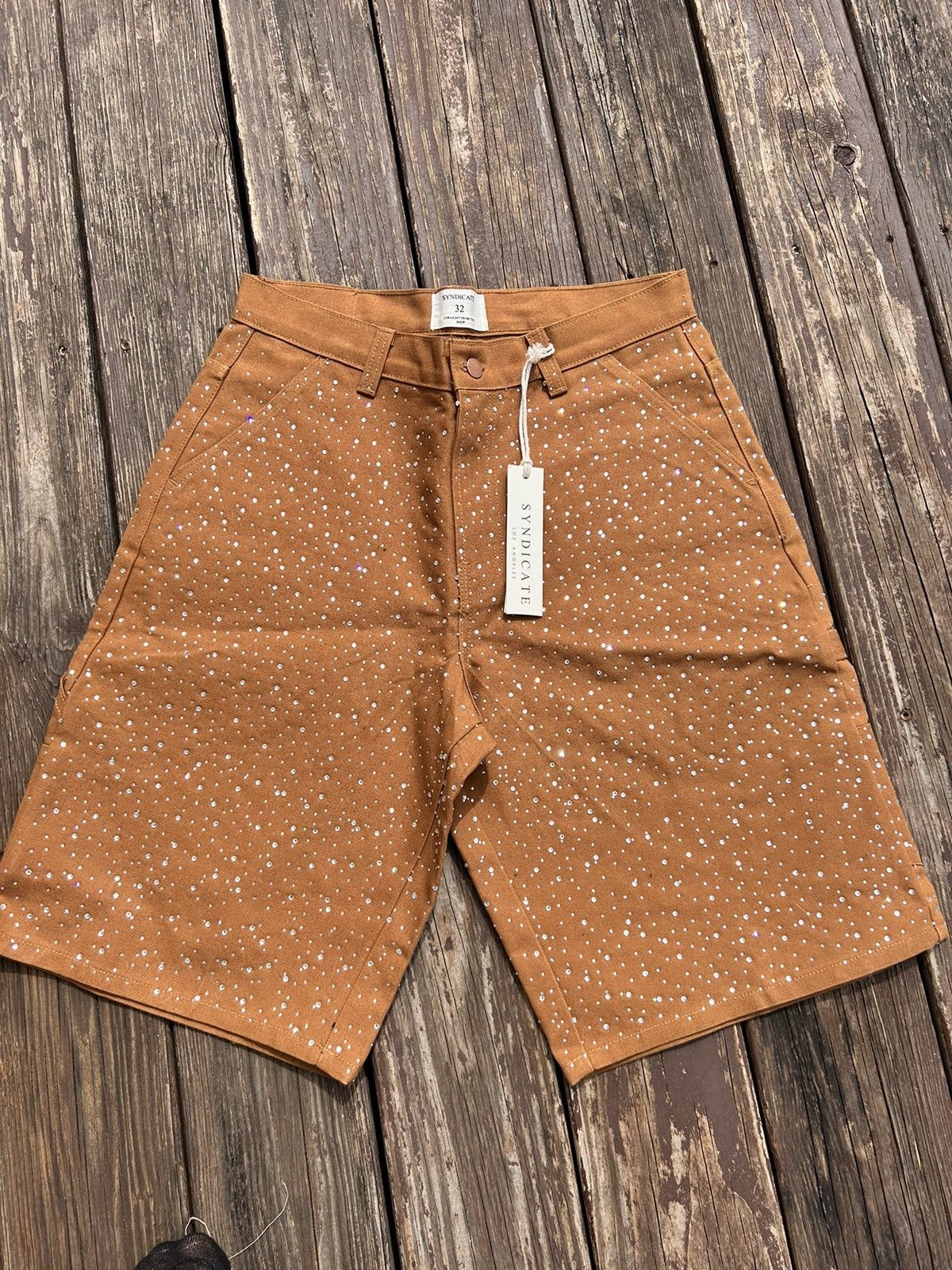 Syndicate Syndicate La rhinestone shorts 32 Size US 32 / EU 48 - 1 Thumbnail
