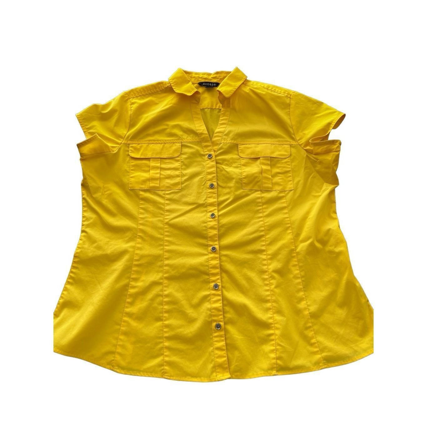 George George Studio Yellow Blouse size 16-18 Size XXL / US 16-18 / IT 52-54 - 1 Thumbnail