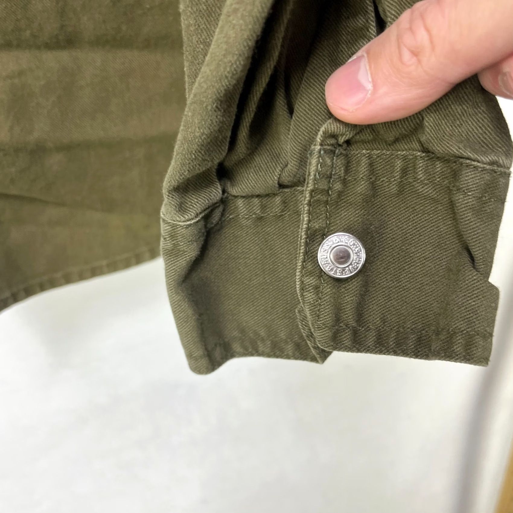 Levi's VINTAGE Levi's Button-Up Shirt XL Green 90s USA Western Long Sleeve Casual Mens Regular Cotton Pockets Size US XL / EU 56 / 4 - 6 Thumbnail