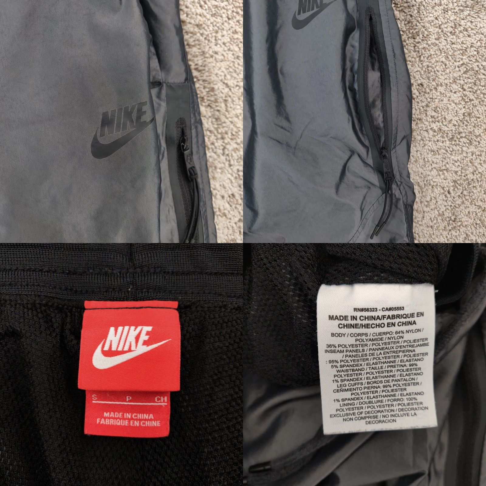 Nike Nike Pants Womens Size Small Gray Woven Joggers T2 Training Athletic 684923-211 Size 28" / US 6 / IT 42 - 8 Thumbnail