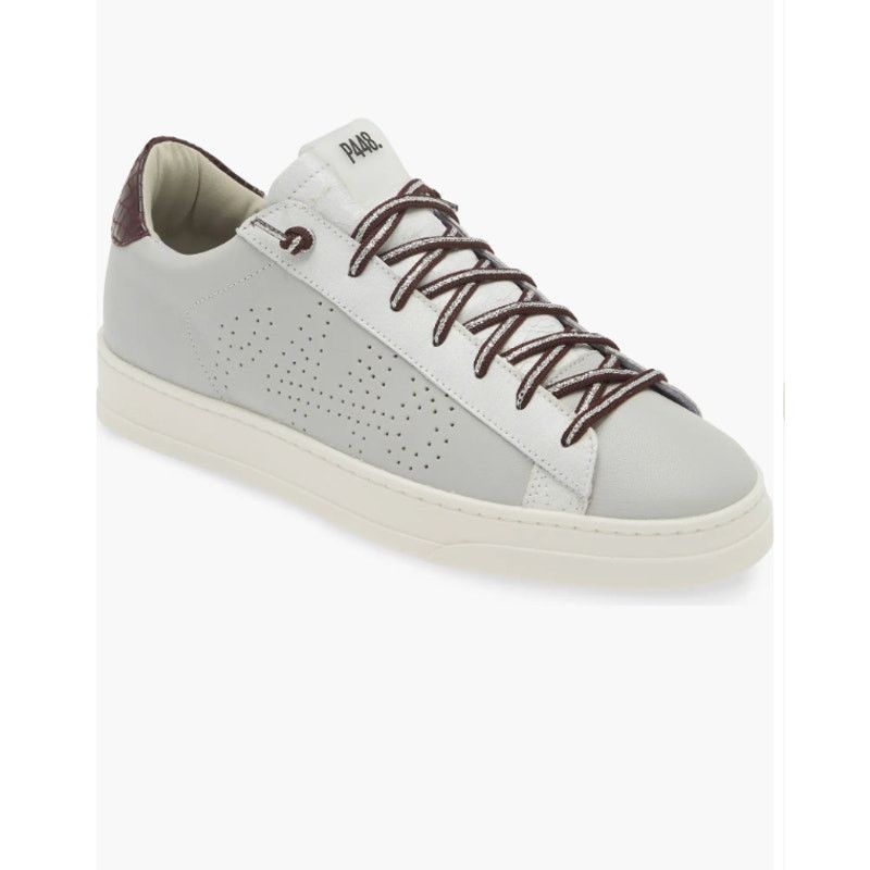 P448 P448 Jack Perforated Sneaker Pastel/Lilac Leather EU 38 Size US 7.5 / IT 37.5 - 1 Thumbnail