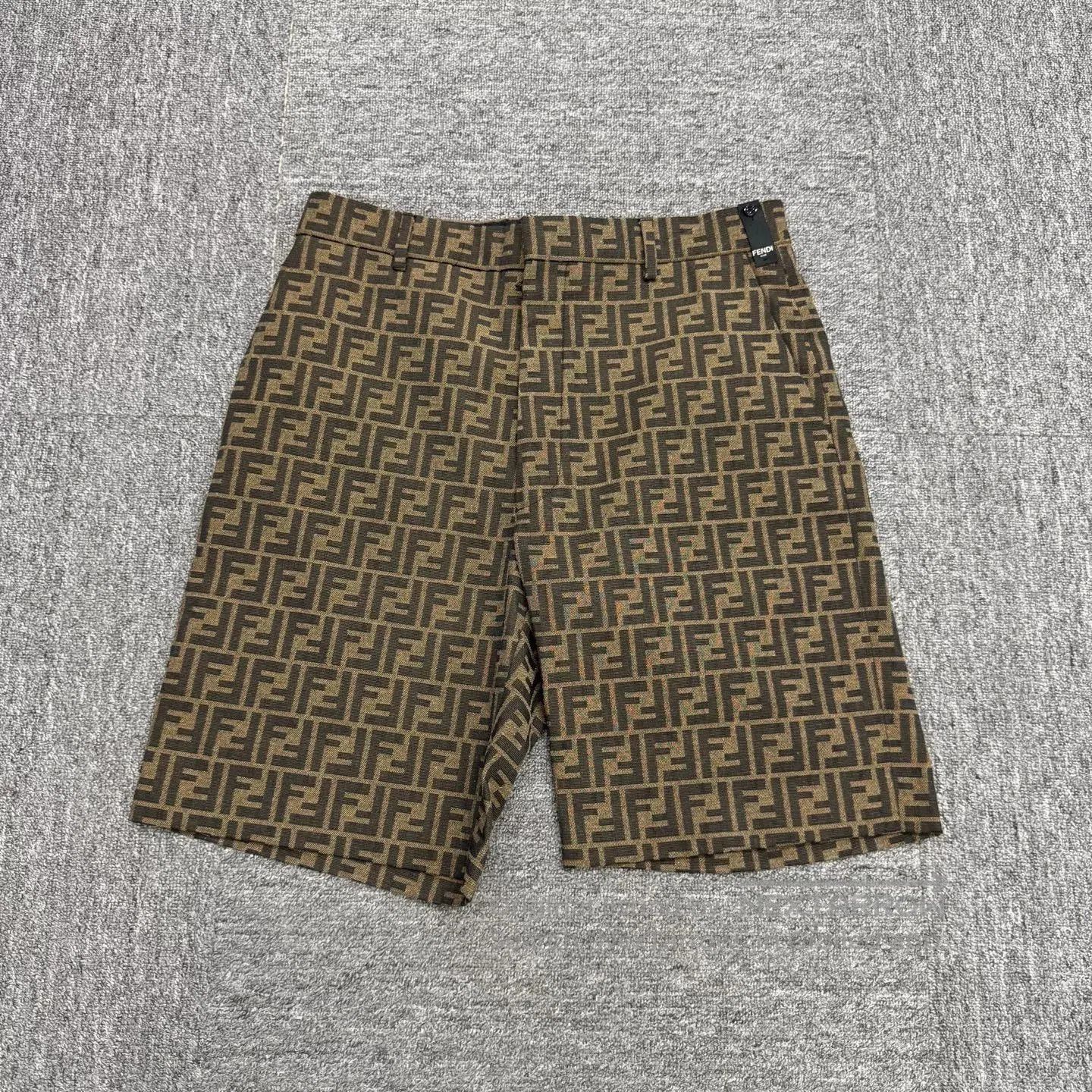 Fendi Fendi Monogram Shorts (Fendi Monogram Shorts). Size US 30 / EU 46 - 1 Thumbnail