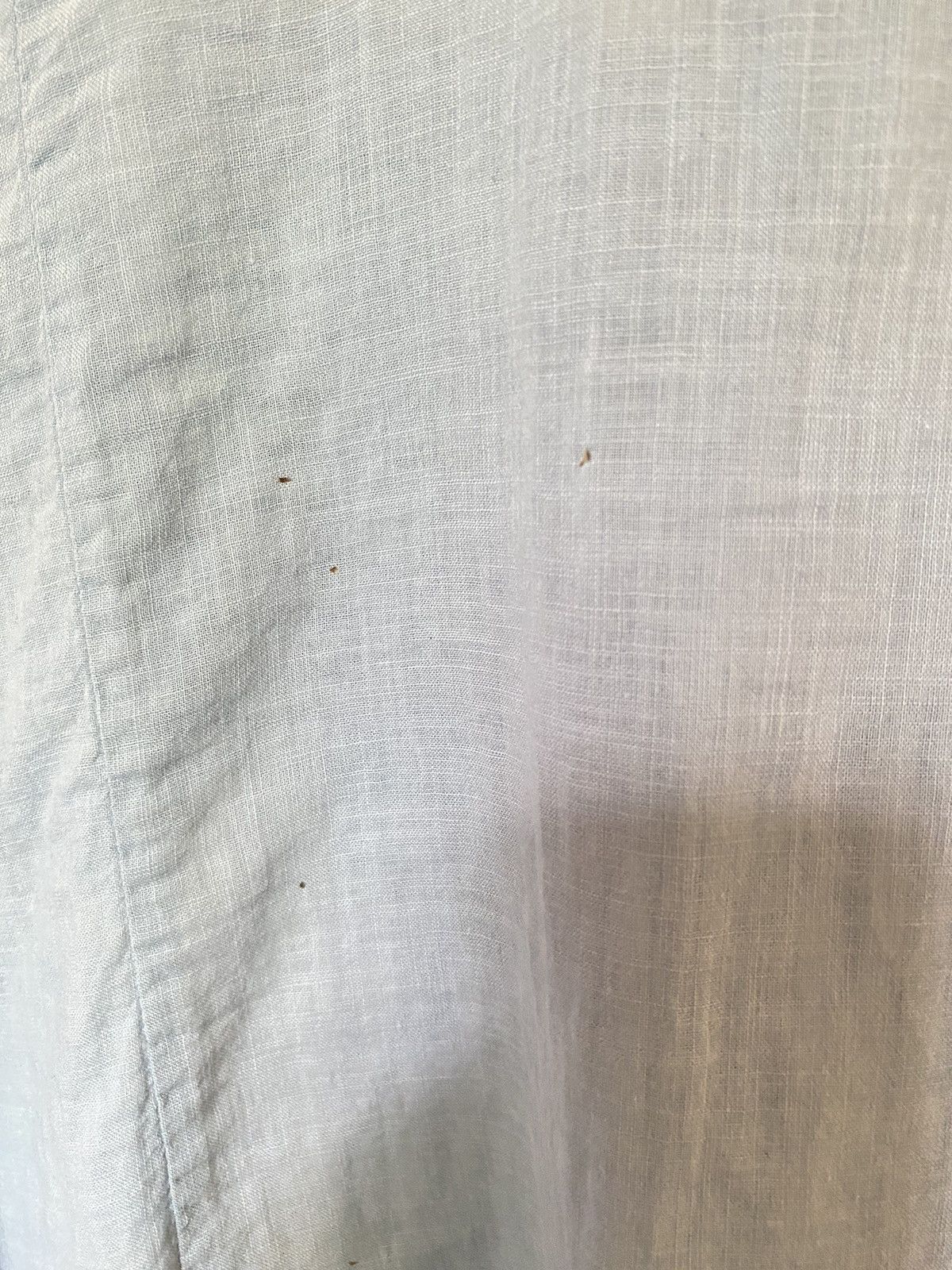 Issey Miyake Plantation Light Blue Pintuck Mandarin Collar Shirt Size ONE SIZE - 12 Thumbnail
