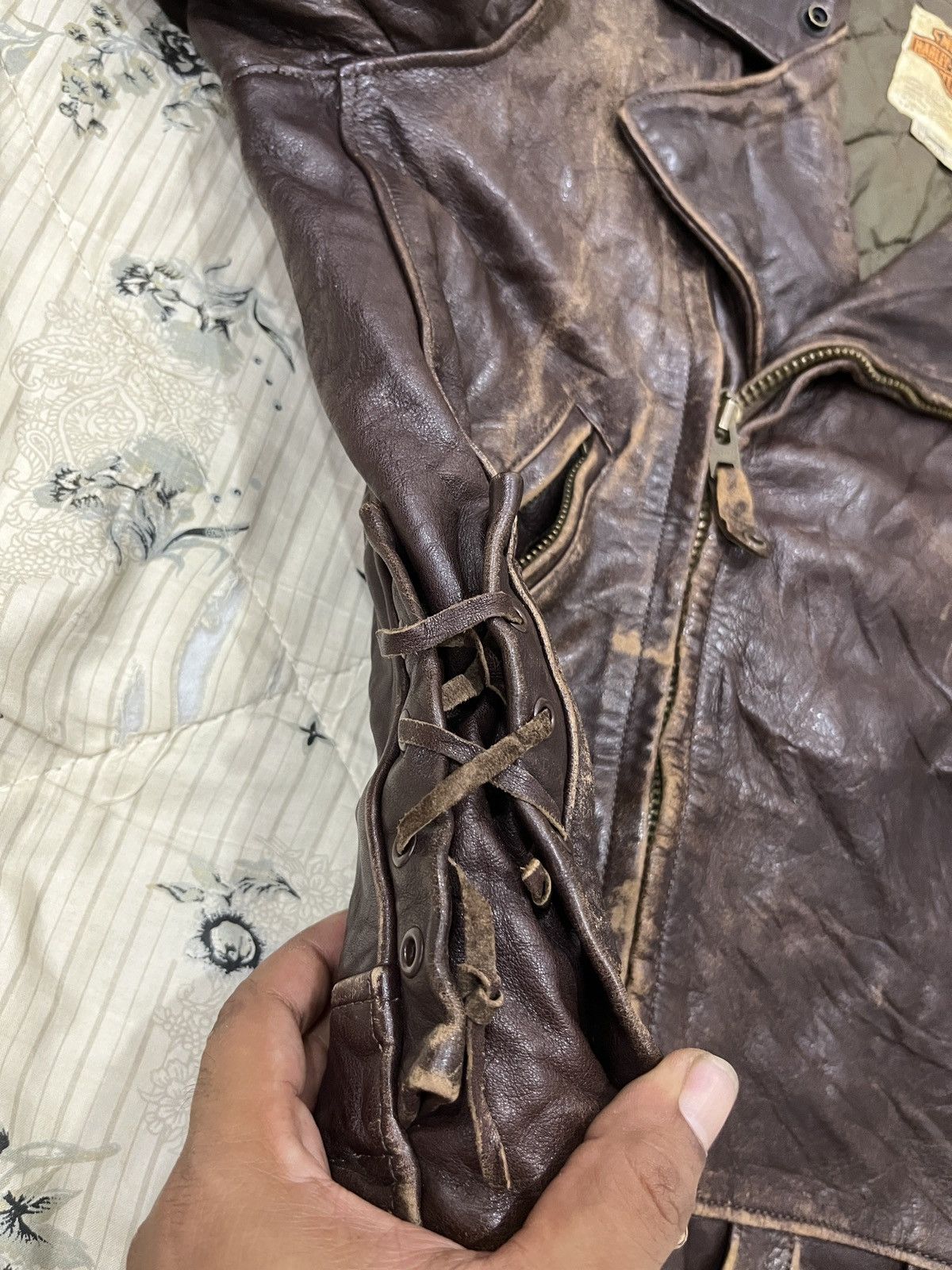 Harley Davidson (Yyyy)🔥🔥RARE VTG HARLEY DAVIDSON USA BIKER JACKET Size US S / EU 44-46 / 1 - 23 Thumbnail