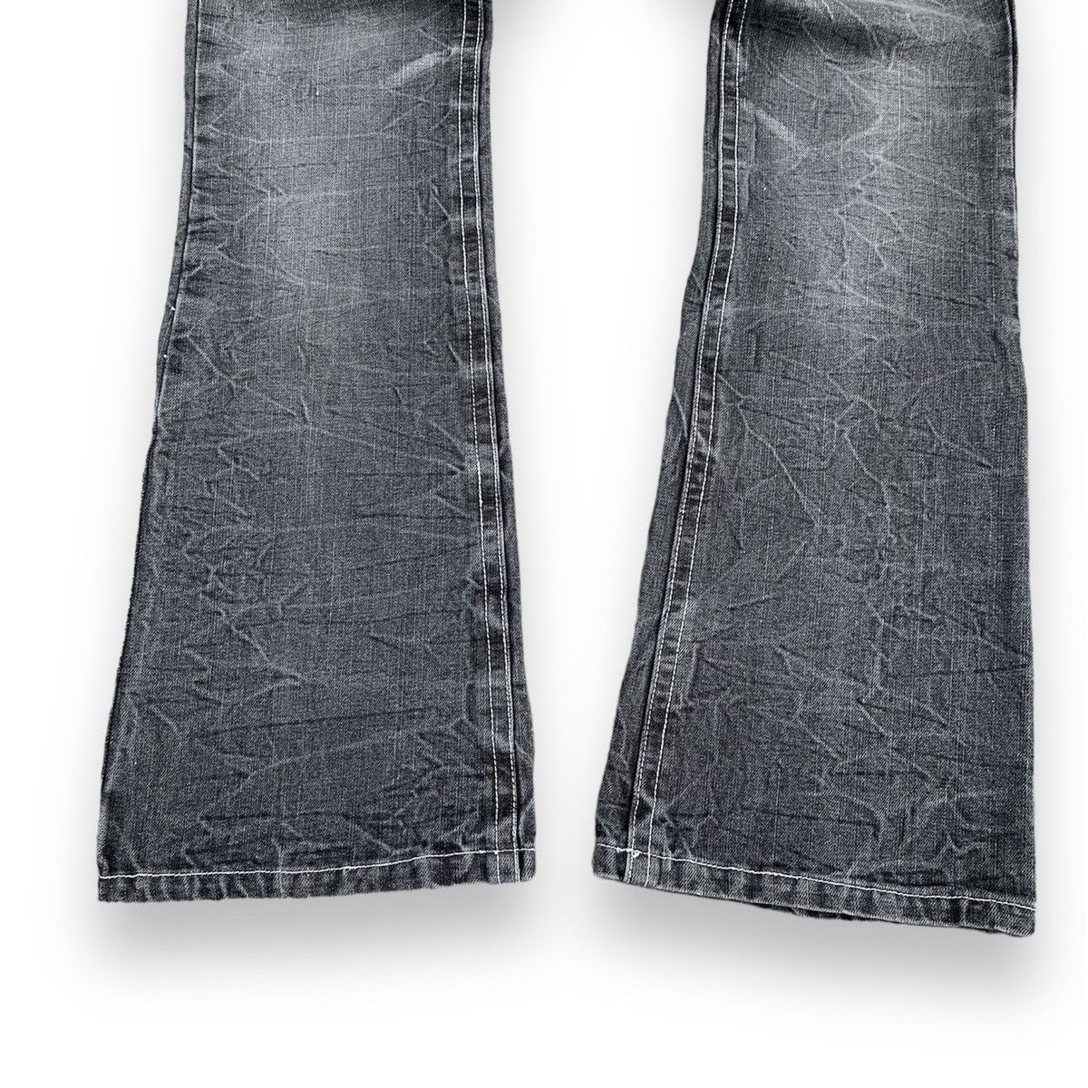 If Six Was Nine × Japanese Brand × Tornado Mart Low box flare studed pants Size US 32 / EU 48 - 4 Thumbnail