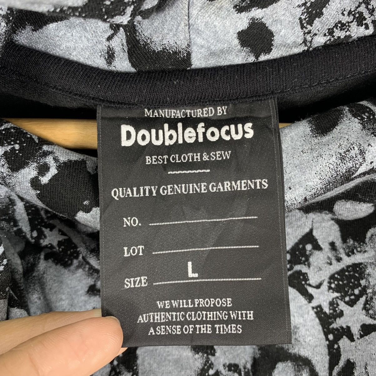 Japanese Brand DARKNESS DOUBLEFOCUS Skull Punk Gothic Hooded Sweatshirt Size US L / EU 52-54 / 3 - 5 Thumbnail