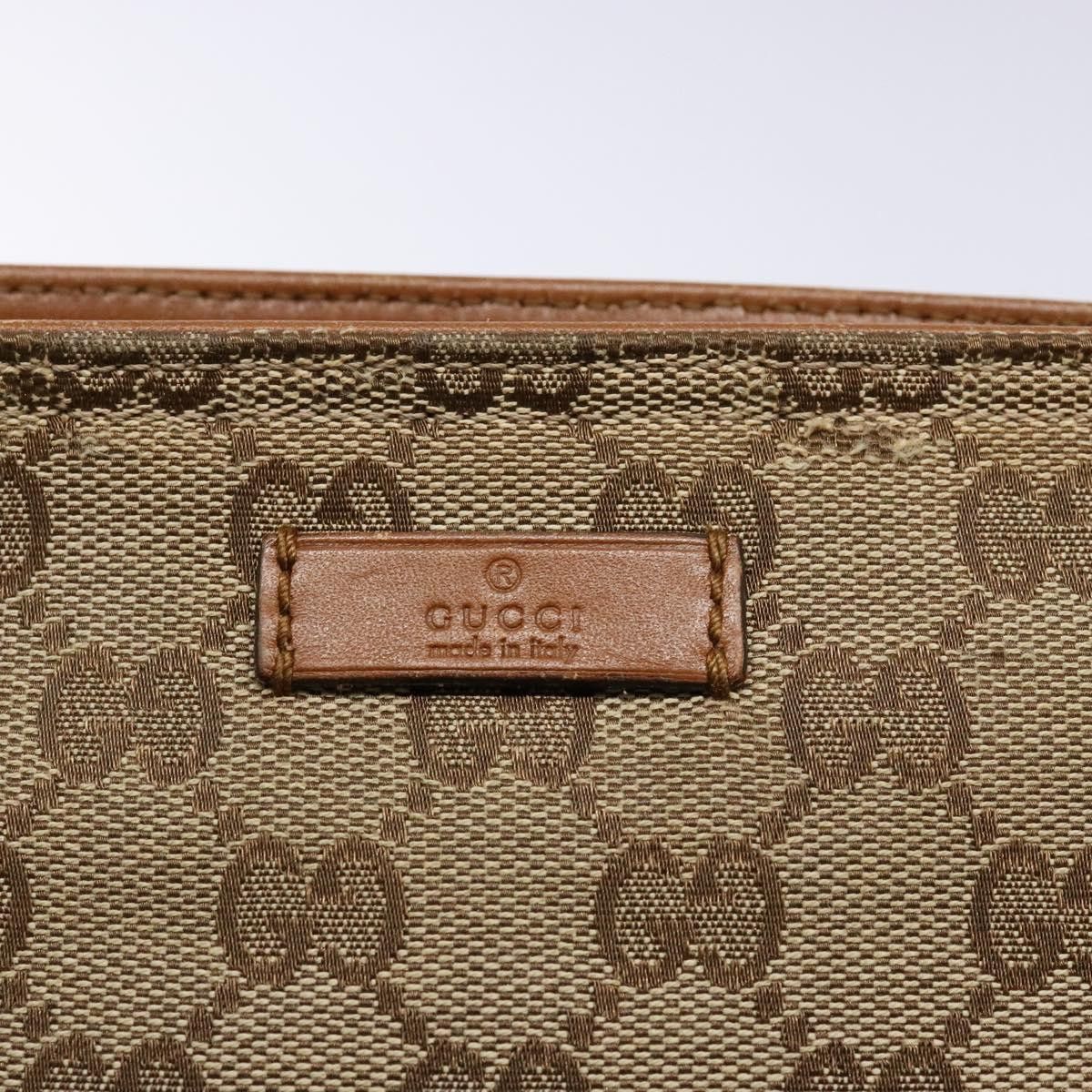 Gucci GUCCI GG Canvas Shoulder Bag Beige Silver Size ONE SIZE - 14 Thumbnail