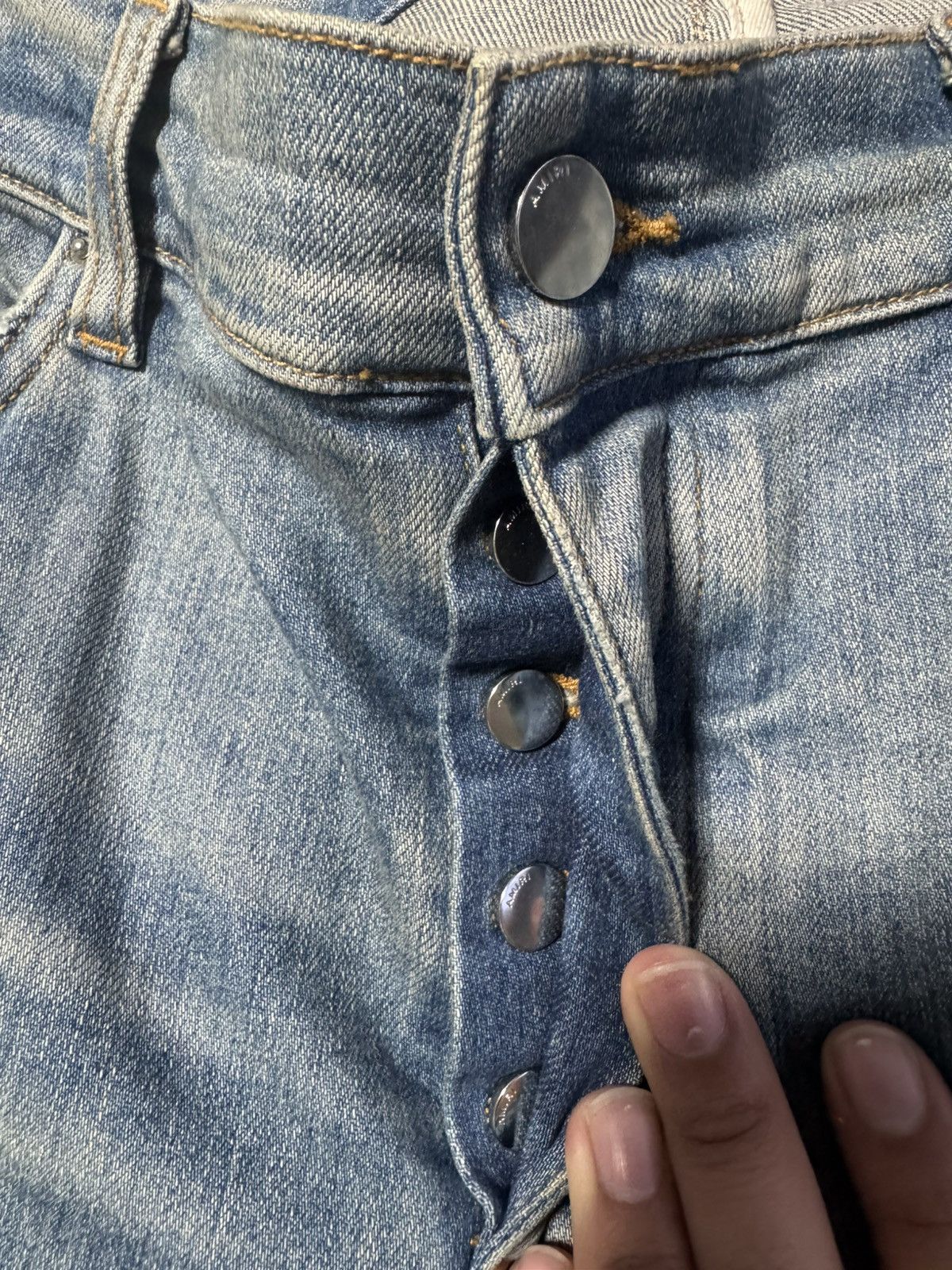 Amiri Amiri Plaid Mx-1 Clay indigo jeans Size US 36 / EU 52 - 6 Thumbnail