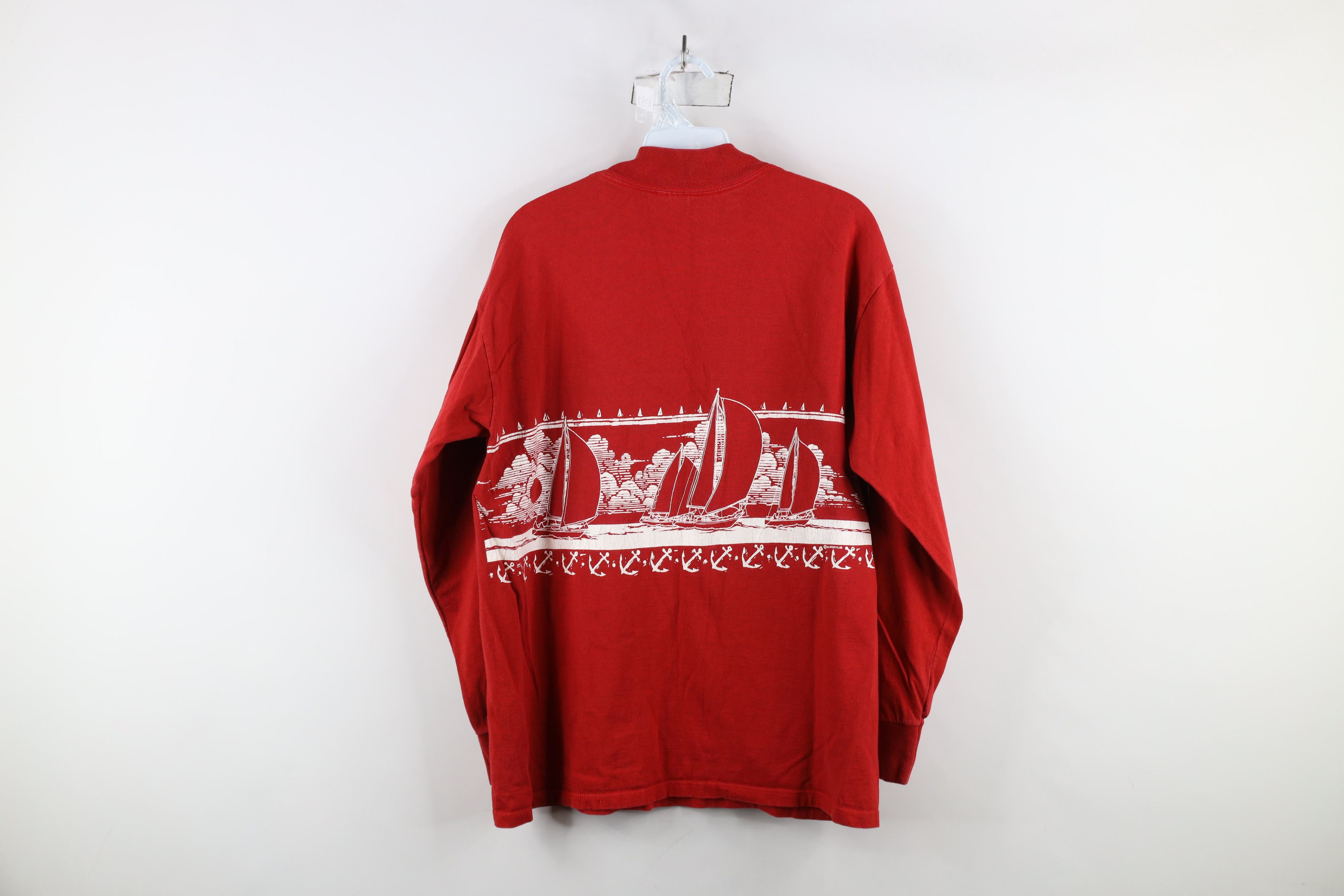 Vintage Vintage 80s San Francisco Mock Neck Long Sleeve T-Shirt USA Size US L / EU 52-54 / 3 - 12 Thumbnail