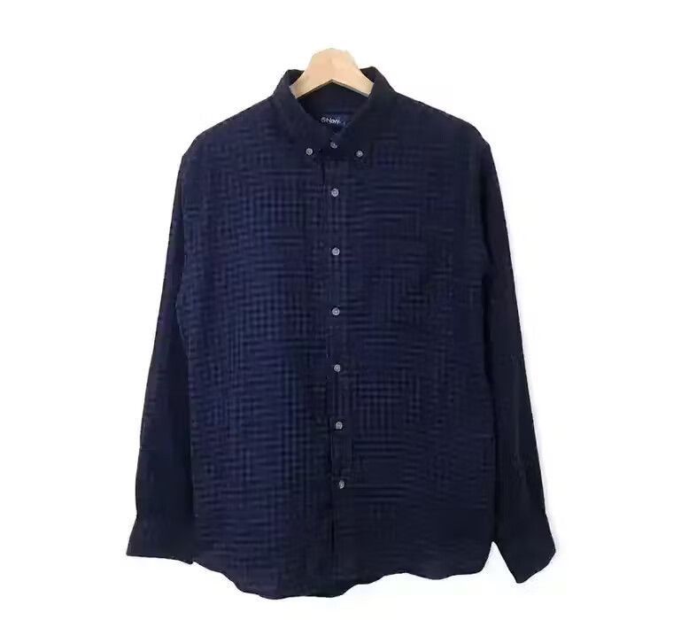 Flannel Navy Plaid Tartan Flannel Shirt Size US M / EU 48-50 / 2 - 1 Thumbnail