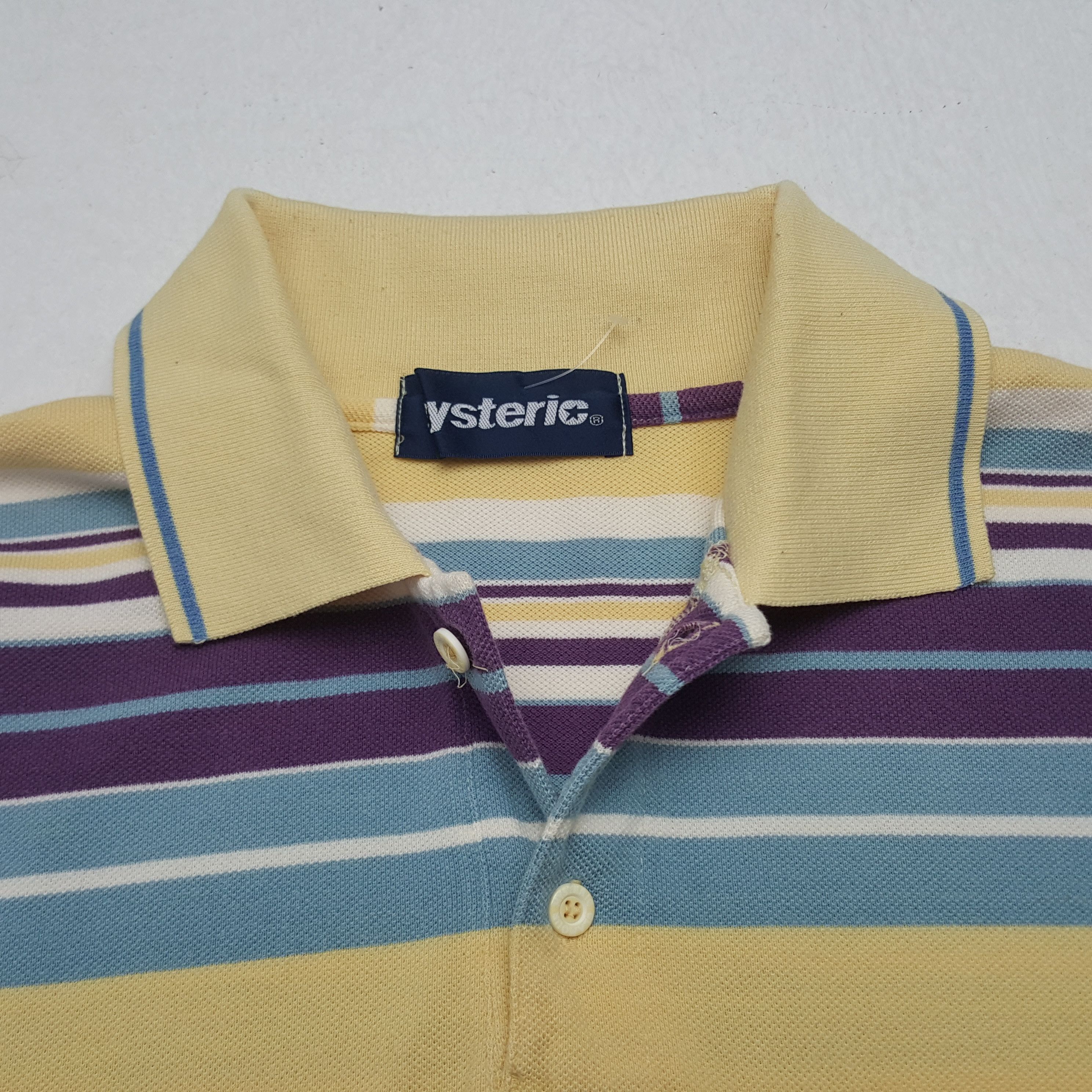 Hysteric Glamour Vintage Hysteric Glamour Japanese Brand Stripes Polos Size US S / EU 44-46 / 1 - 5 Thumbnail