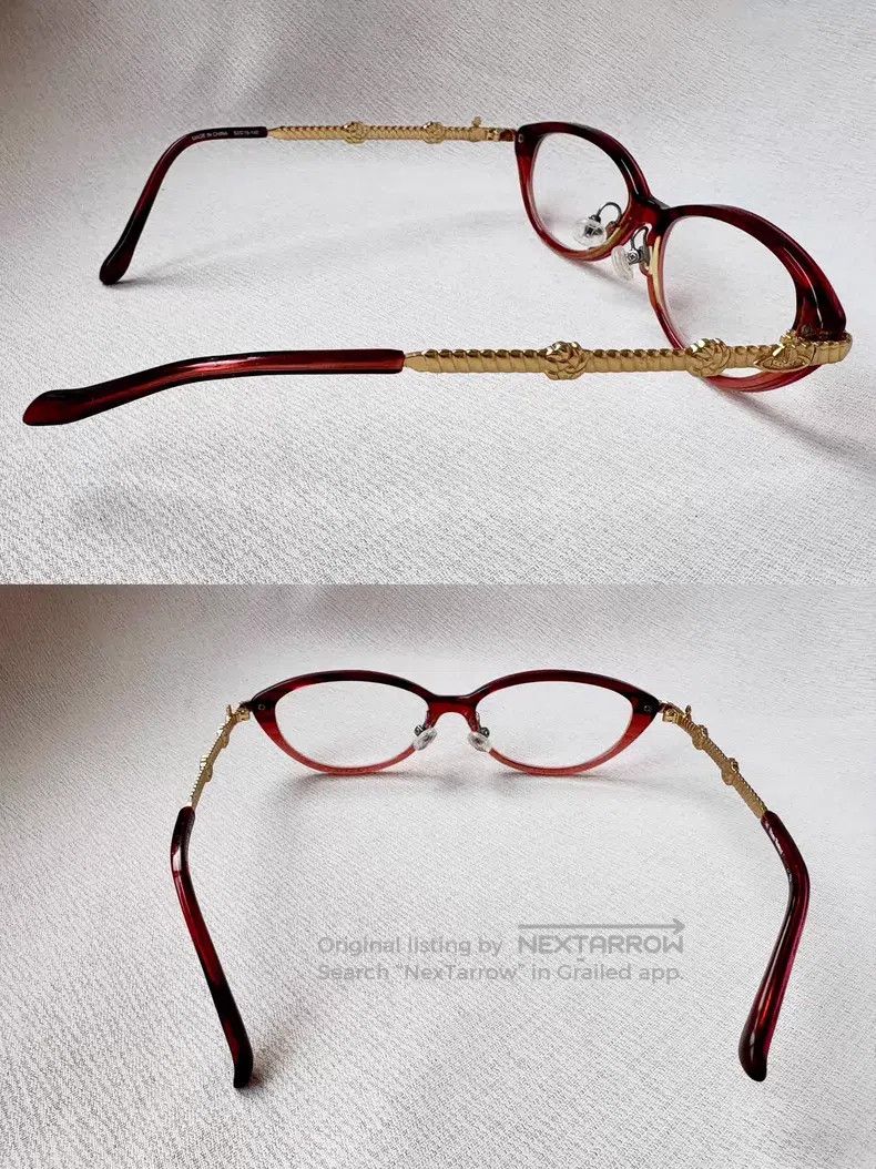 Vivienne Westwood Vivienne Westwood Vintage red-brown knotted rose metal fra Size ONE SIZE - 6 Thumbnail