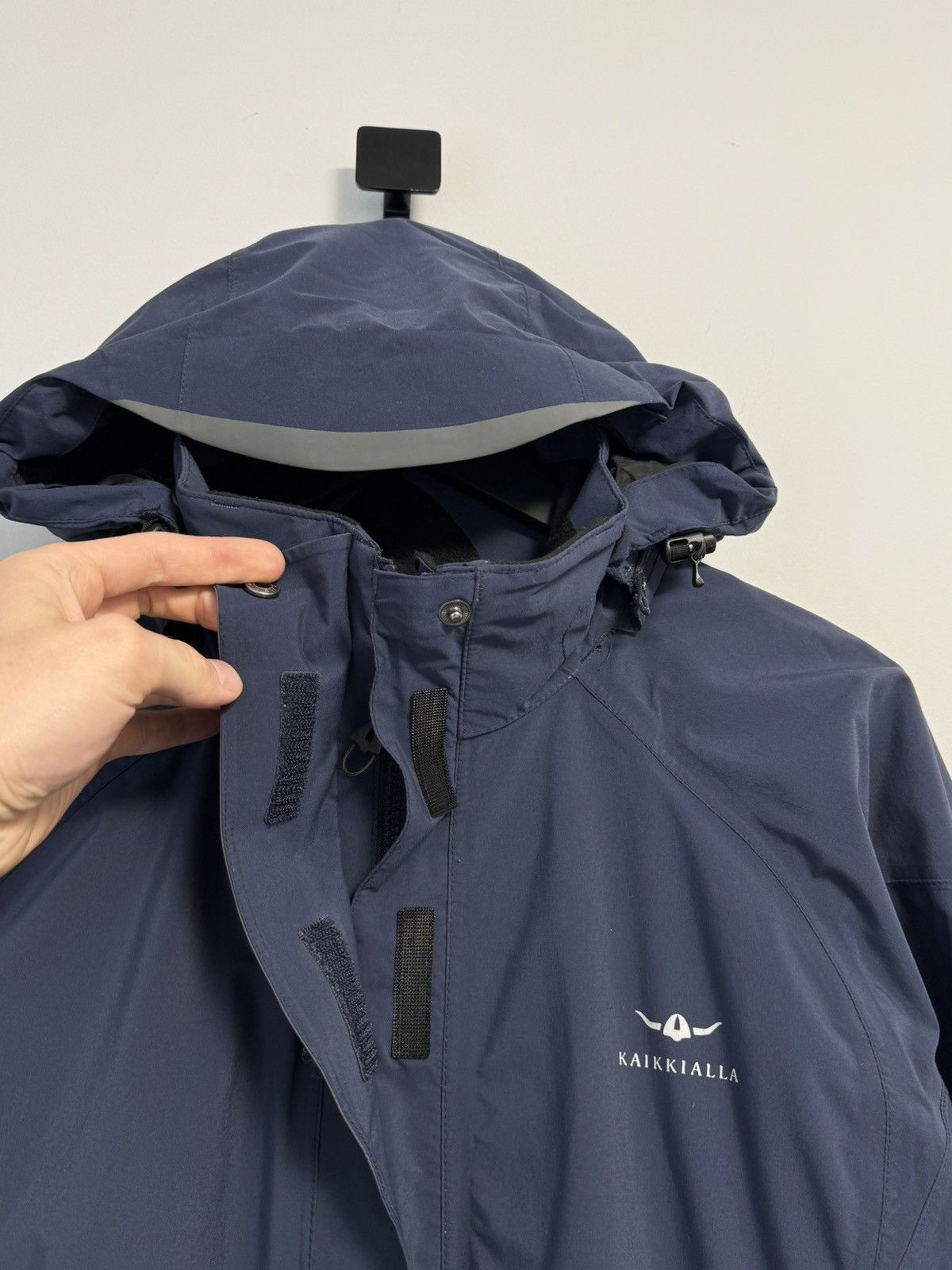 Other Kaikkialla Waterproof Hooded Outdoor Jacket Navy Blue Size XL / US 12-14 / IT 48-50 - 10 Thumbnail